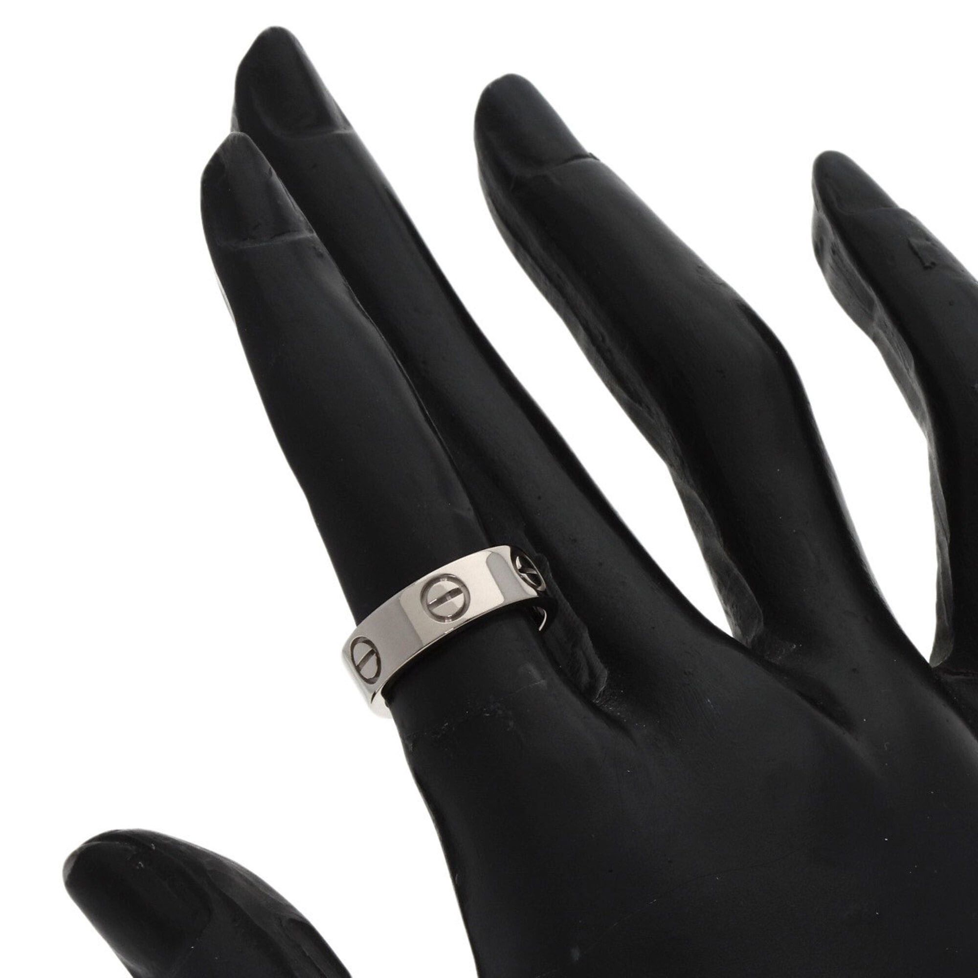 Cartier Cartier Love Ring #48, 18K White Gold, Women's Ring, CARTIER Size ONE SIZE - 5 Thumbnail