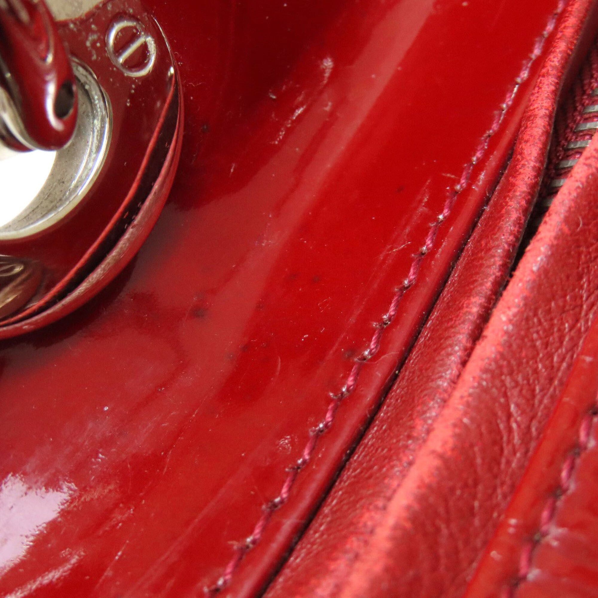 Dior Christian Dior Lady 2-Way Handbag, Enamel, Women's. Size ONE SIZE - 12 Thumbnail