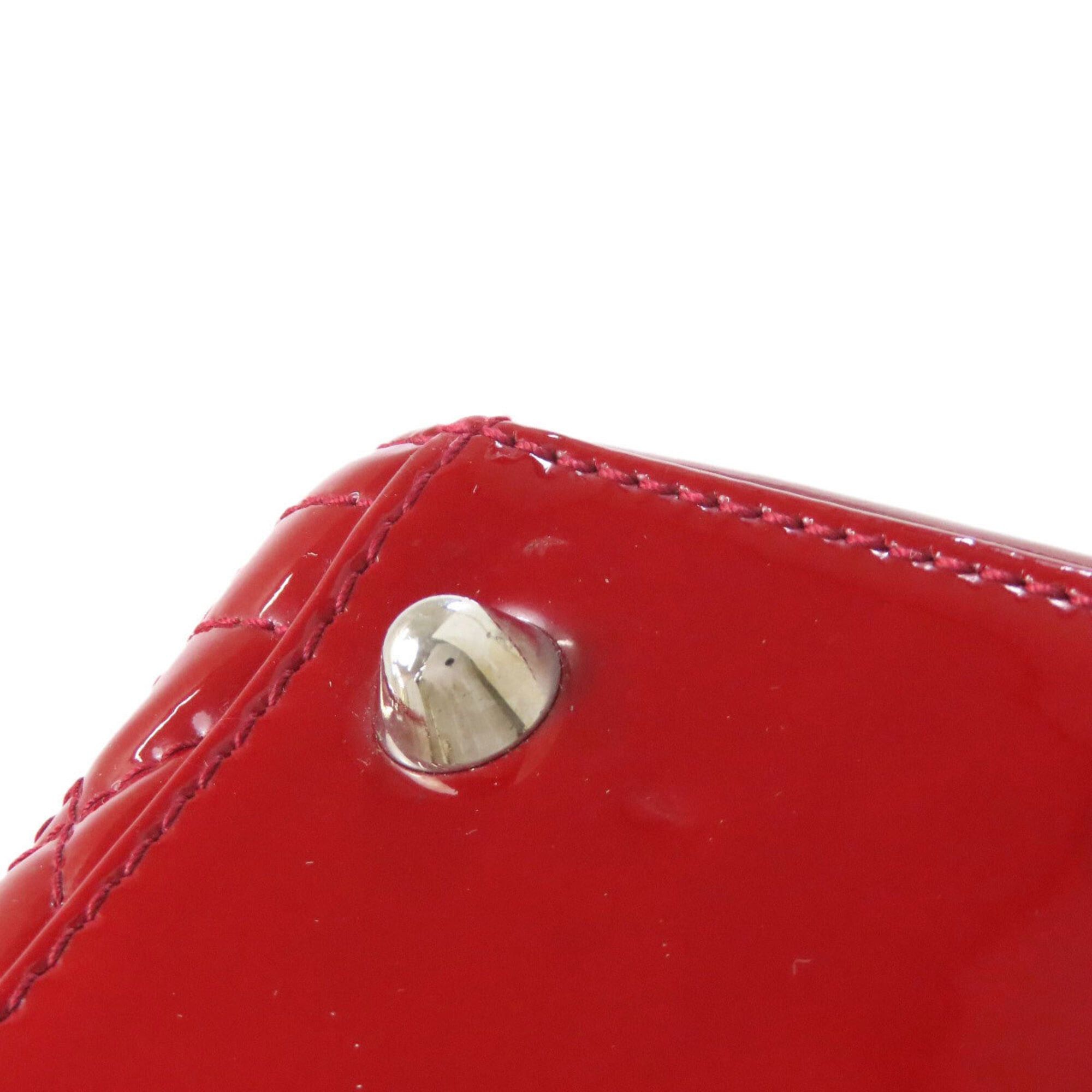 Dior Christian Dior Lady 2-Way Handbag, Enamel, Women's. Size ONE SIZE - 17 Thumbnail