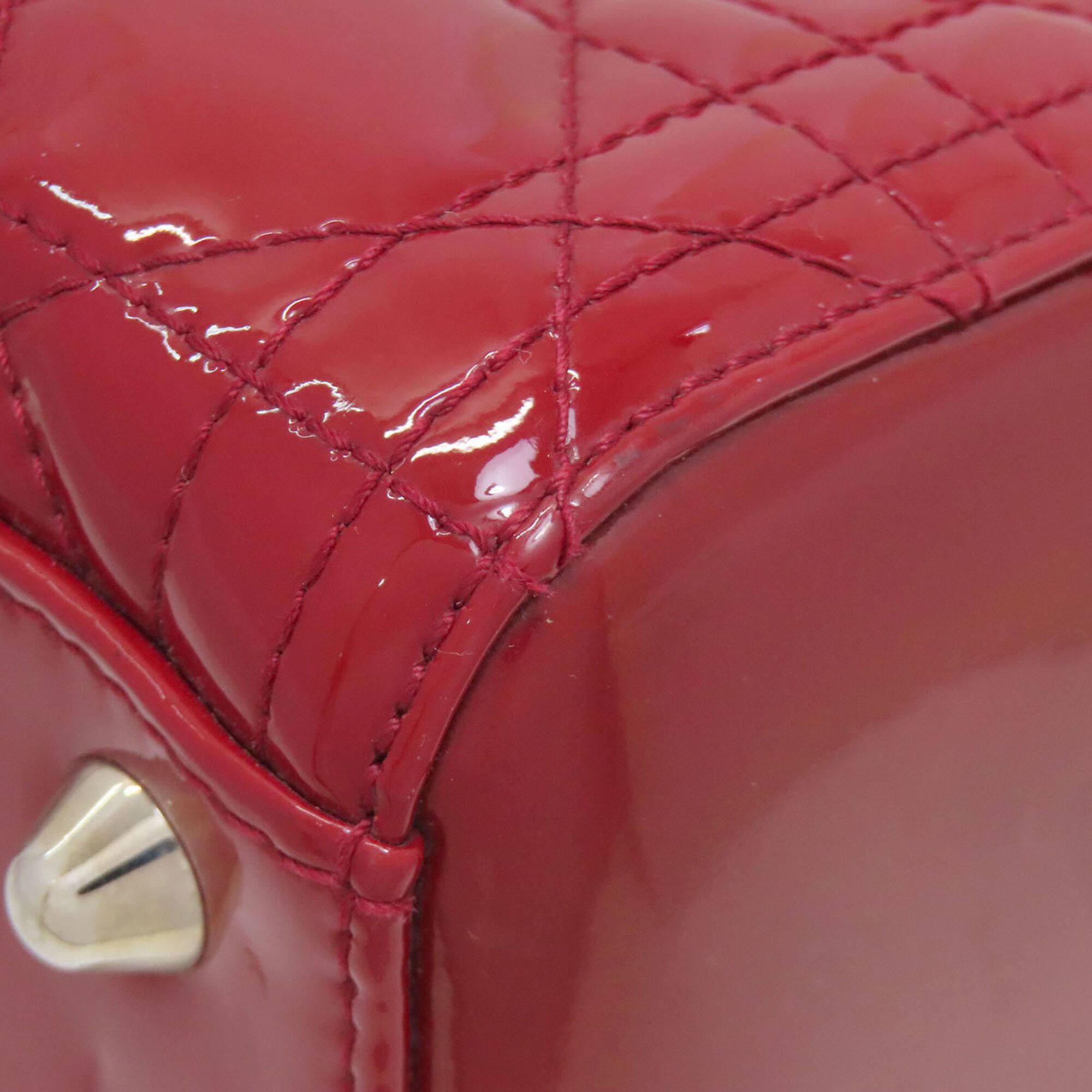 Dior Christian Dior Lady 2-Way Handbag, Enamel, Women's. Size ONE SIZE - 25 Thumbnail