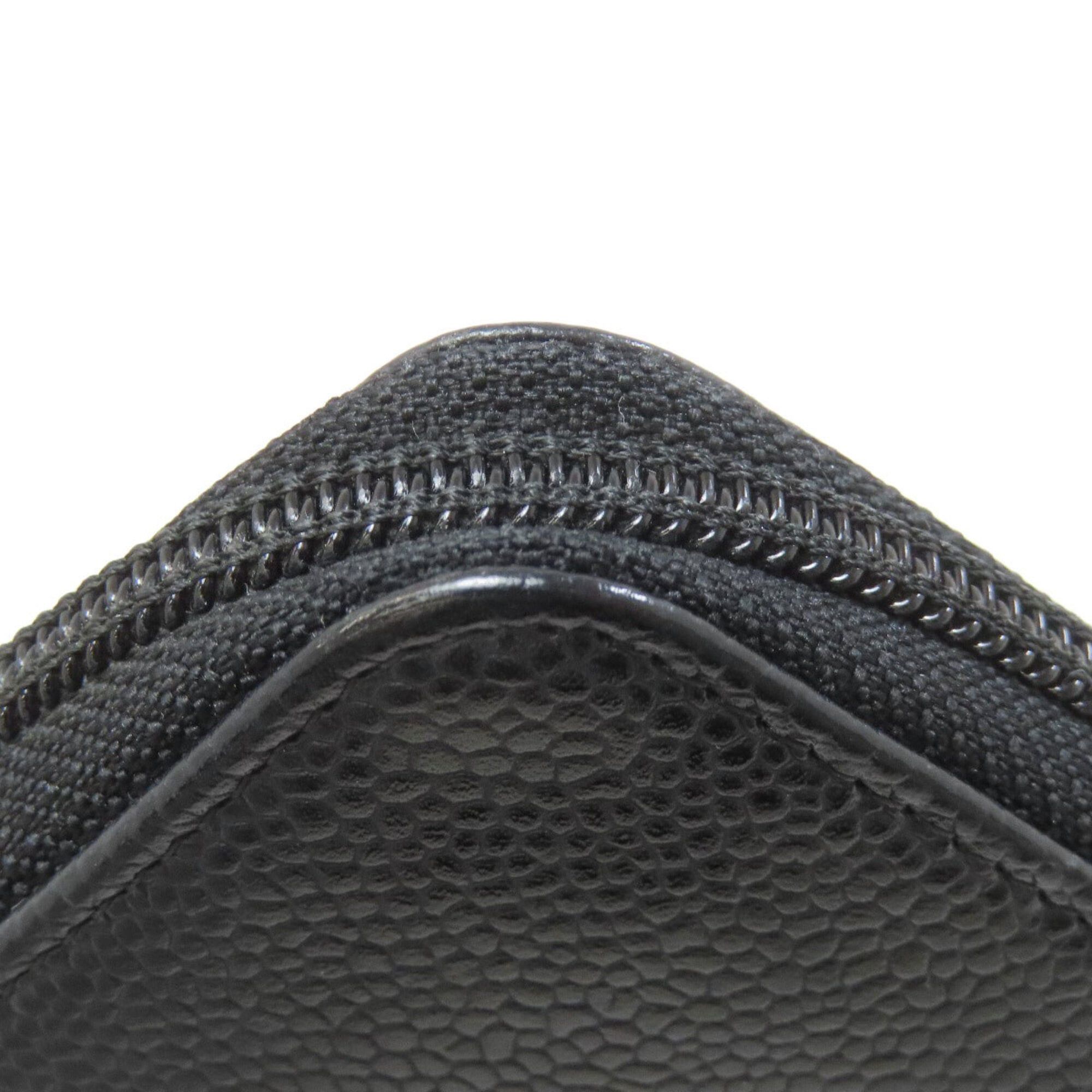 Chanel Chanel Coco Mark Silver Hardware Long Wallet Grained Calfskin Women's CHANEL Size ONE SIZE - 16 Thumbnail