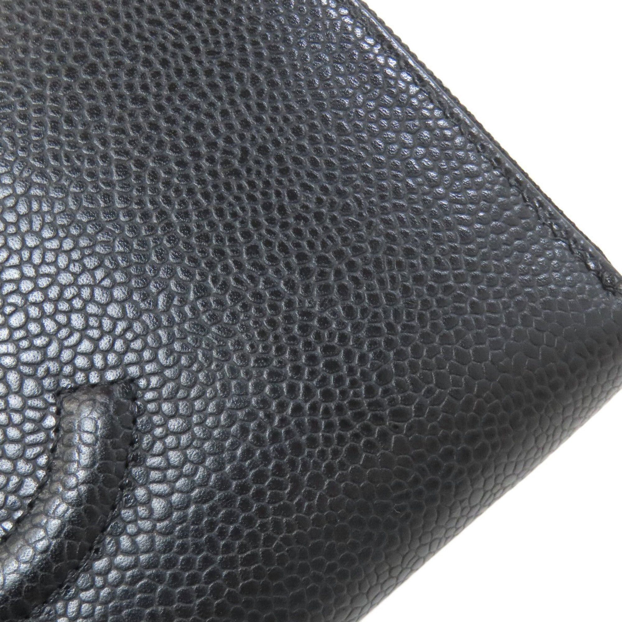 Chanel Chanel Coco Mark Silver Hardware Long Wallet Grained Calfskin Women's CHANEL Size ONE SIZE - 10 Thumbnail