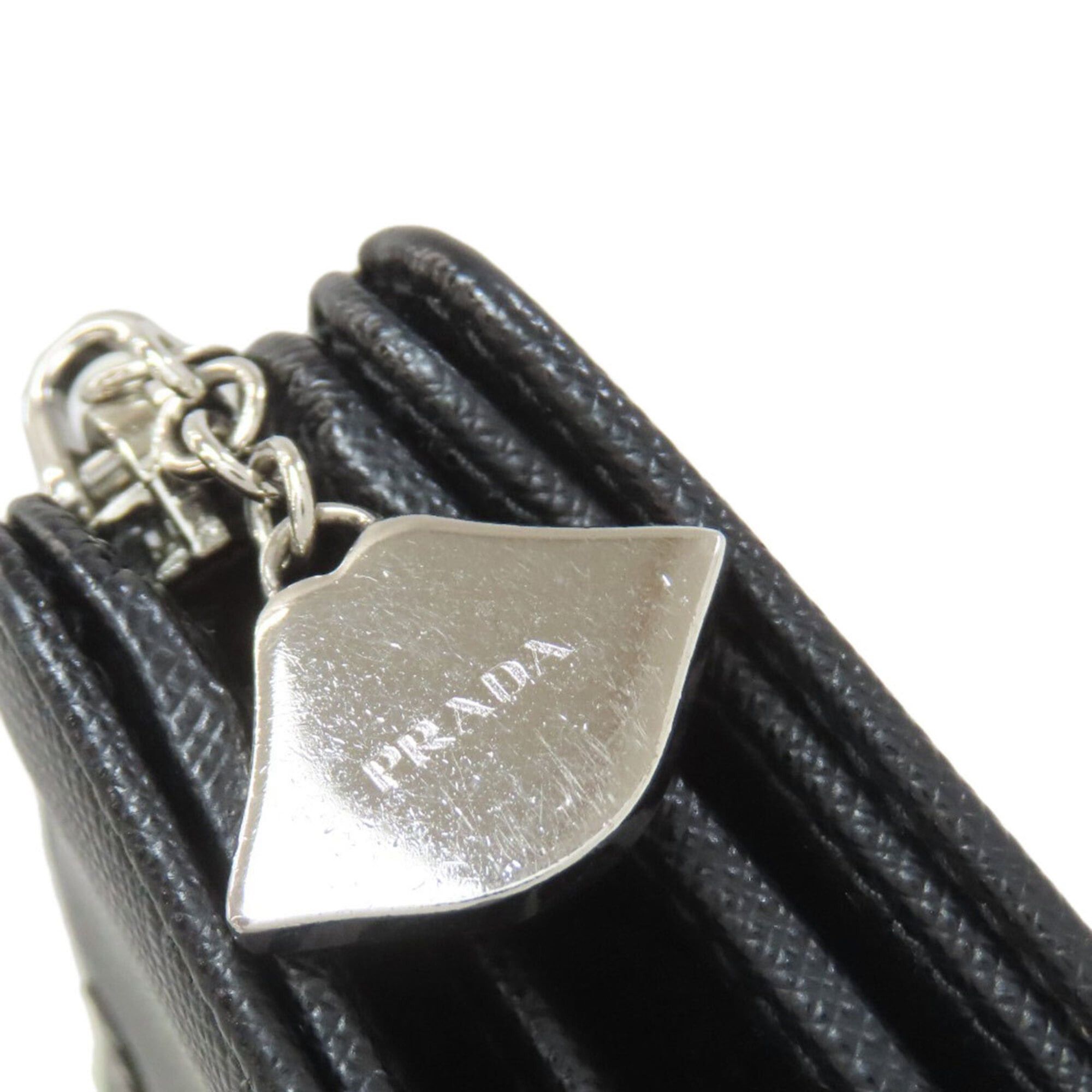 Prada Prada 1ML225 Lip Charm Bi-fold Wallet Saffiano Leather Women's PRADA Size ONE SIZE - 14 Thumbnail