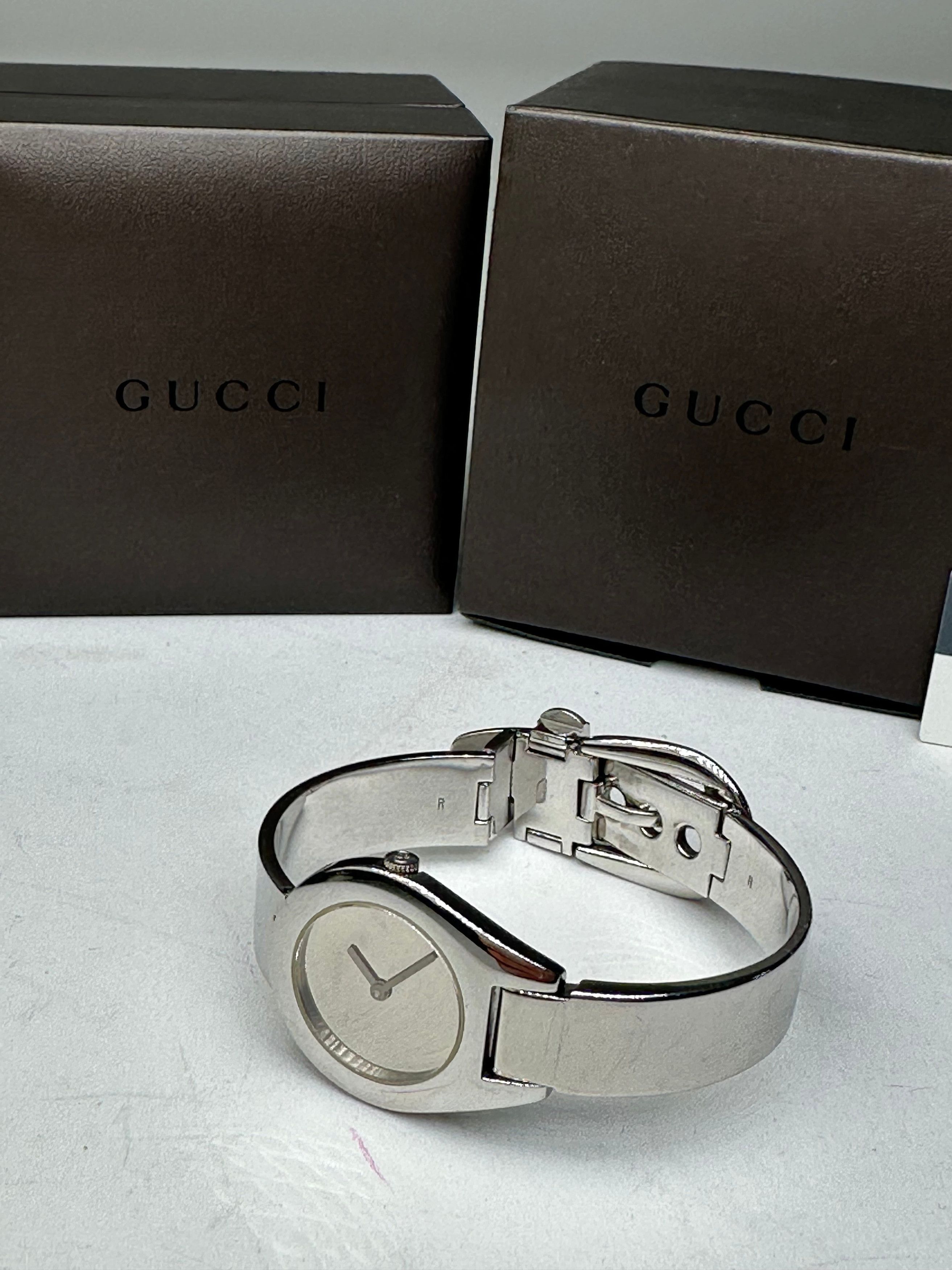 Gucci Vintage Steel Quartz Watch Silver Size ONE SIZE - 3 Thumbnail