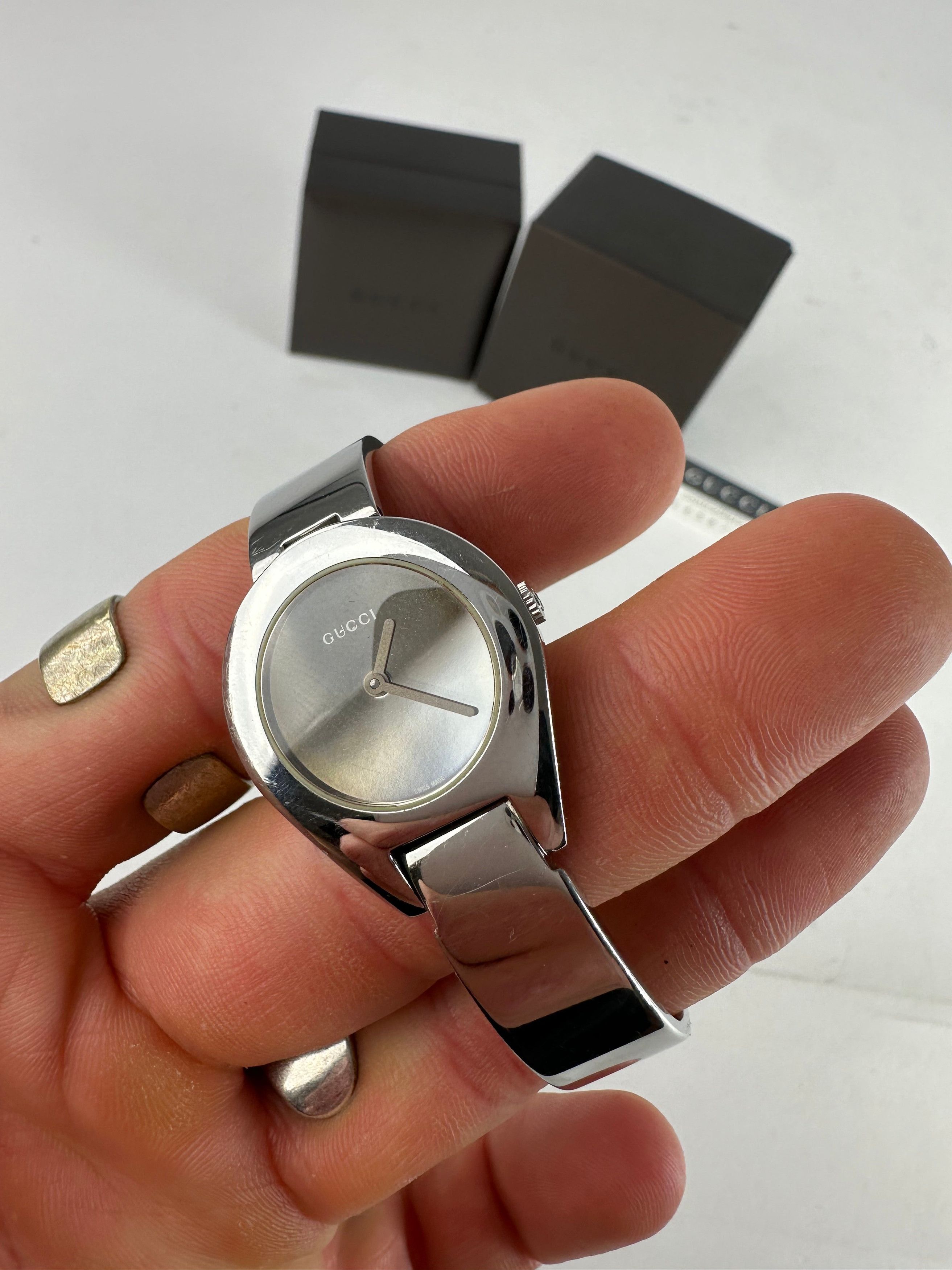 Gucci Vintage Steel Quartz Watch Silver Size ONE SIZE - 4 Thumbnail