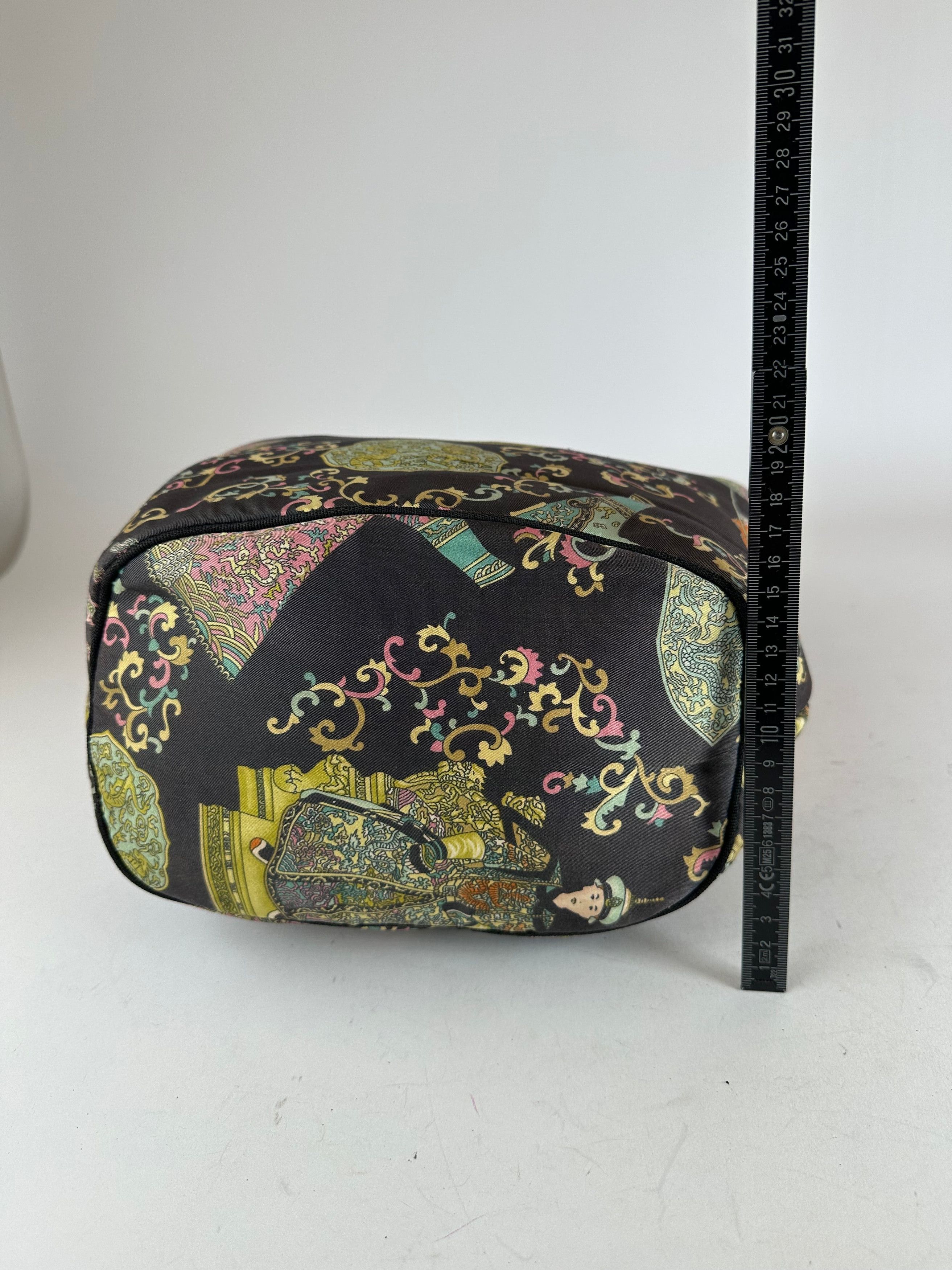 Etro Vintage Abstract Canvas Leather Shoulder Bag black / Multico Size ONE SIZE - 11 Thumbnail