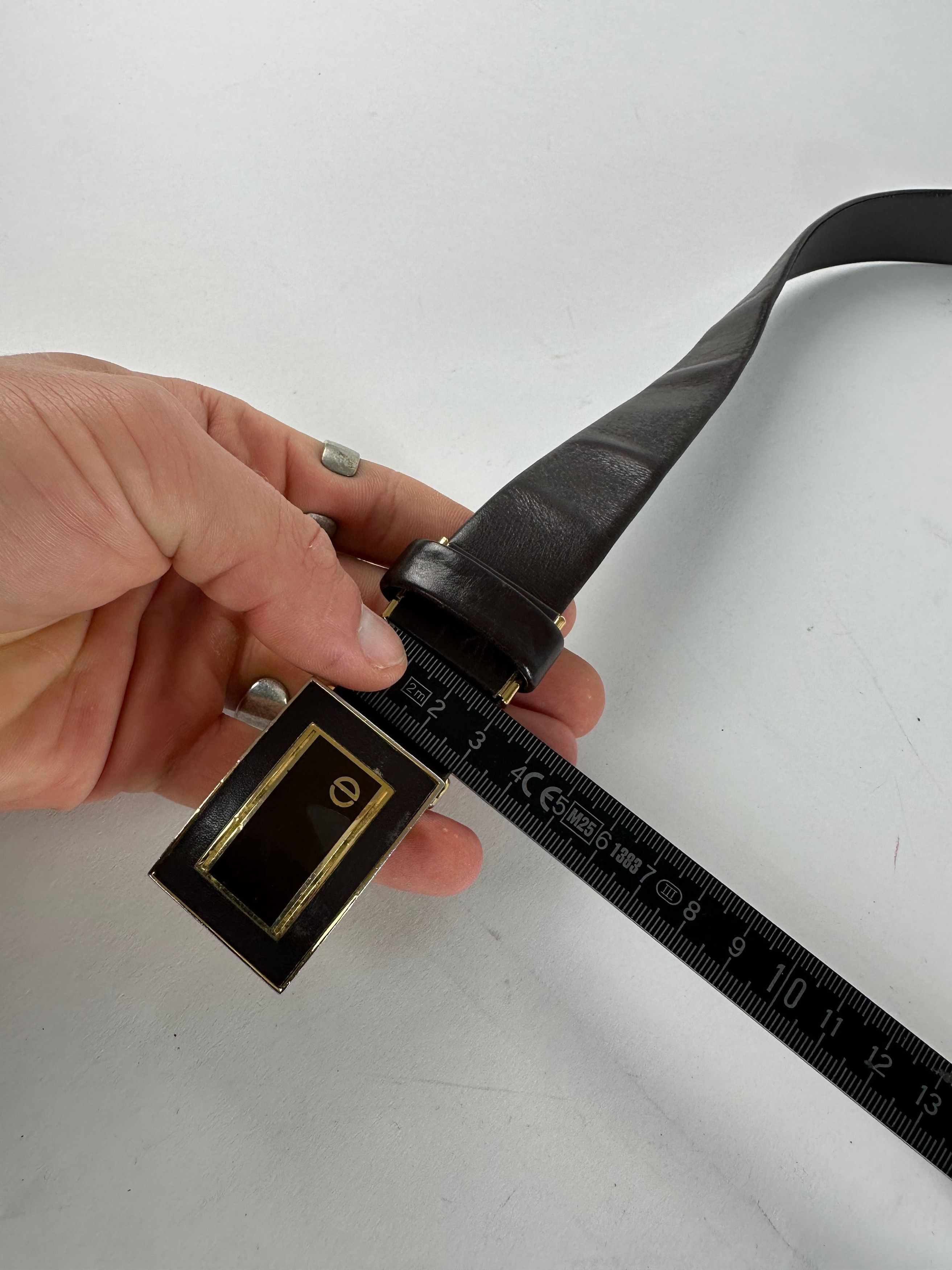 Dior Vintage Leather Belt Brown Size ONE SIZE - 10 Thumbnail