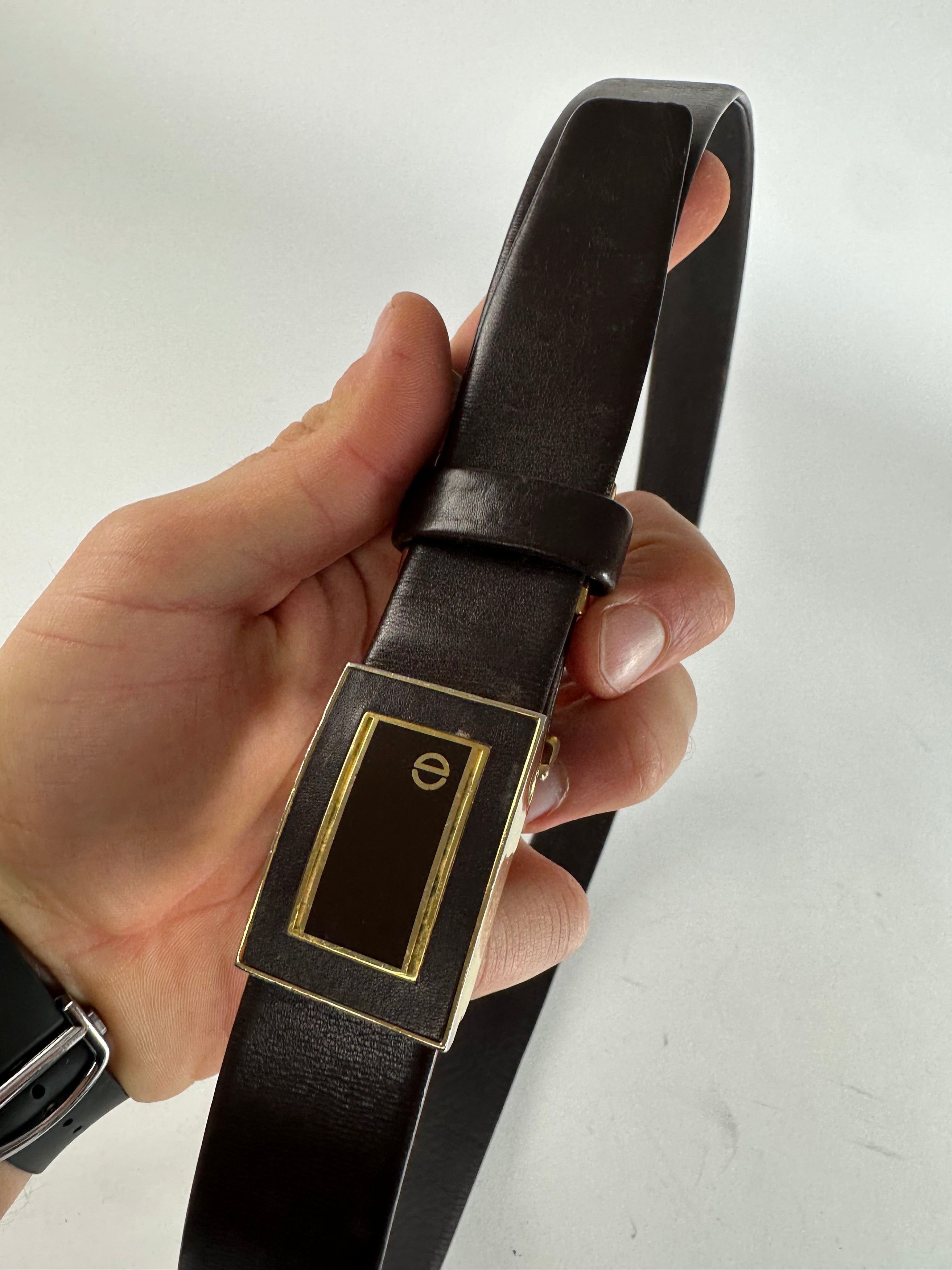 Dior Vintage Leather Belt Brown Size ONE SIZE - 2 Thumbnail