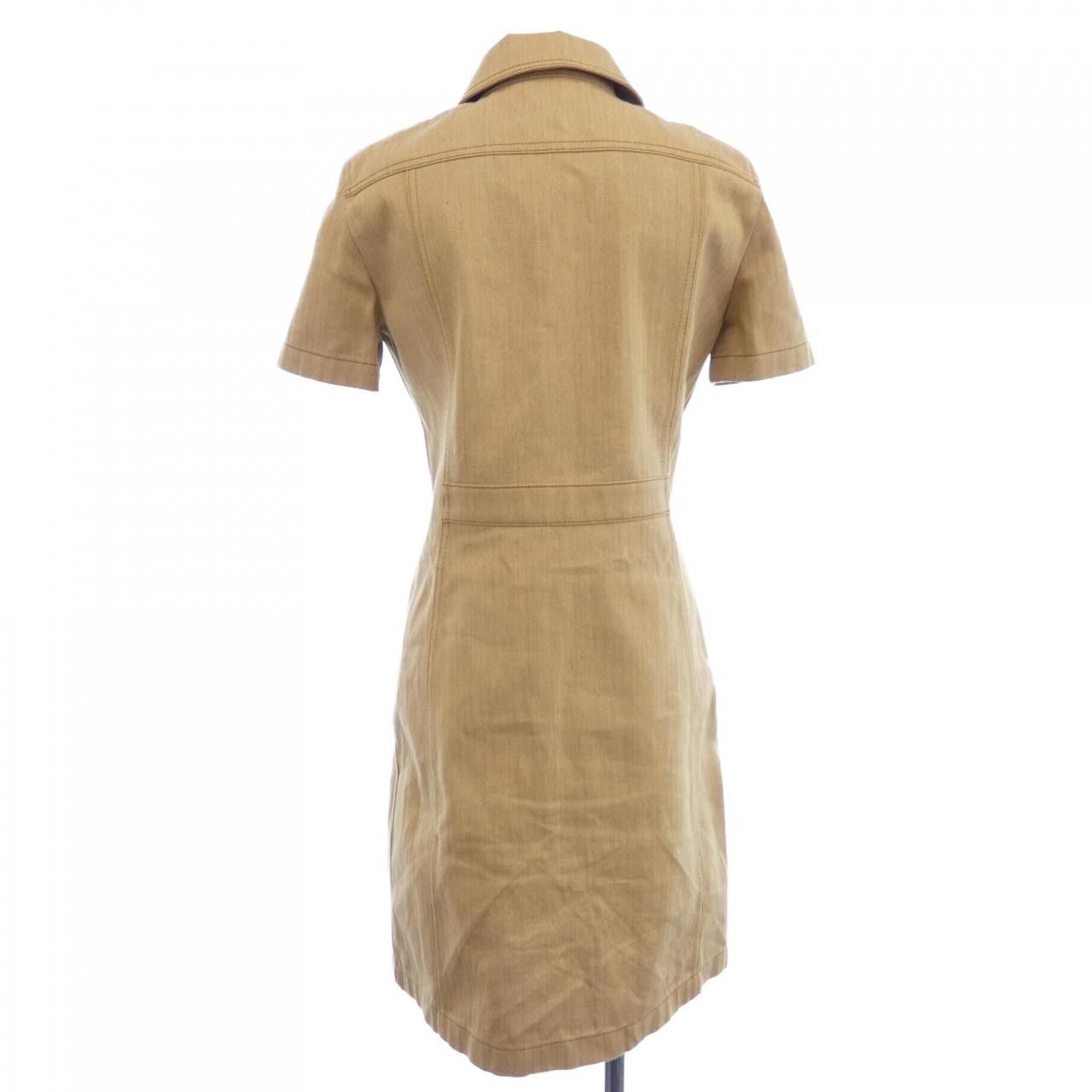 Hermes Hermes Hermes HerringboneDenim Dress Textile Dresses 4H0553DI DUTY FREE for USA Size ONE SIZE - 2 Thumbnail