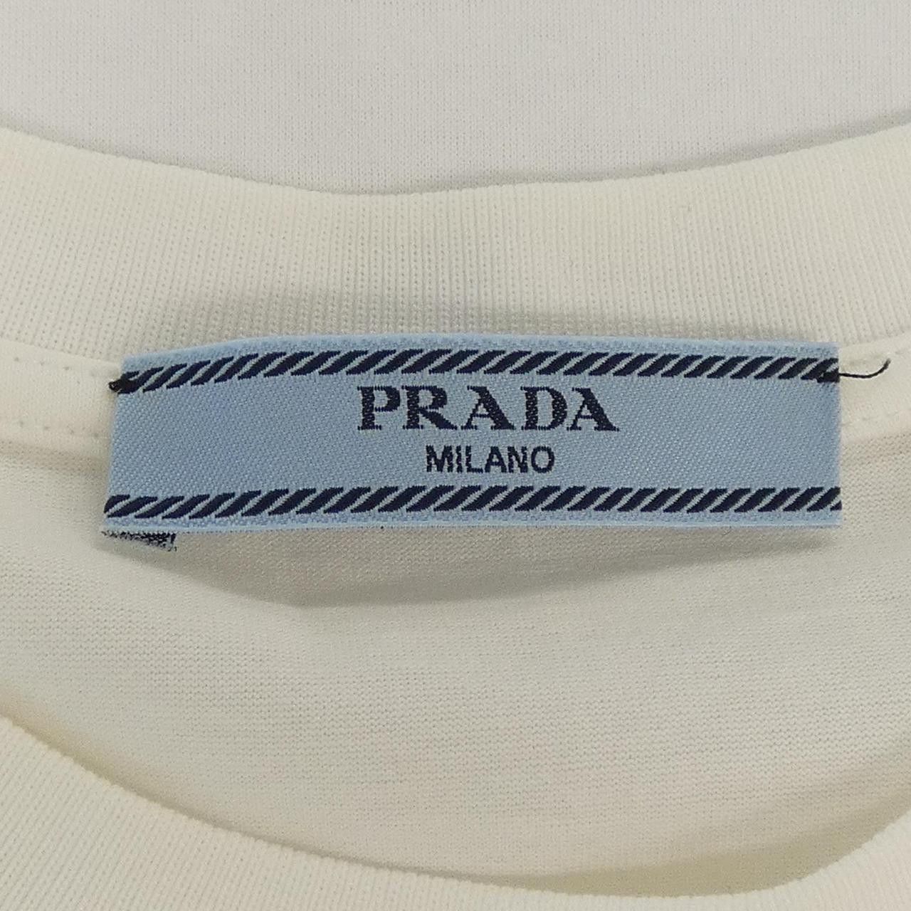 Prada Prada Prada Tシャツ T shirt Textile T-Shirts 135684S2021XBH DUTY FREE for USA Size ONE SIZE - 4 Thumbnail
