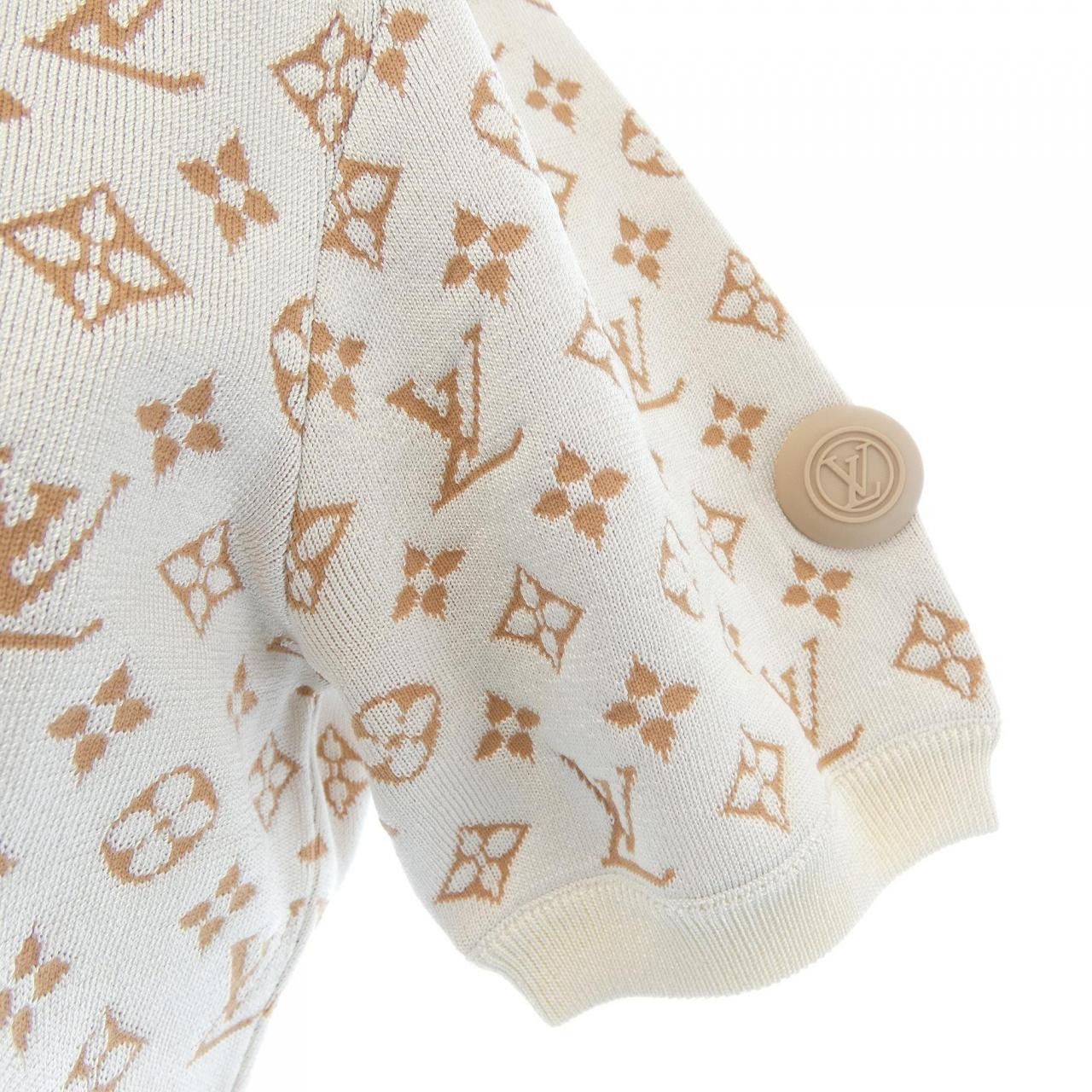 Louis Vuitton Louis Vuitton Louis Vuitton Monogram Knit Top Textile Tops FQKS19FN6 DUTY FREE for USA Size ONE SIZE - 6 Thumbnail
