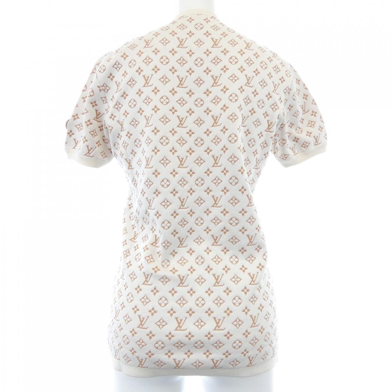 Louis Vuitton Louis Vuitton Louis Vuitton Monogram Knit Top Textile Tops FQKS19FN6 DUTY FREE for USA Size ONE SIZE - 2 Thumbnail