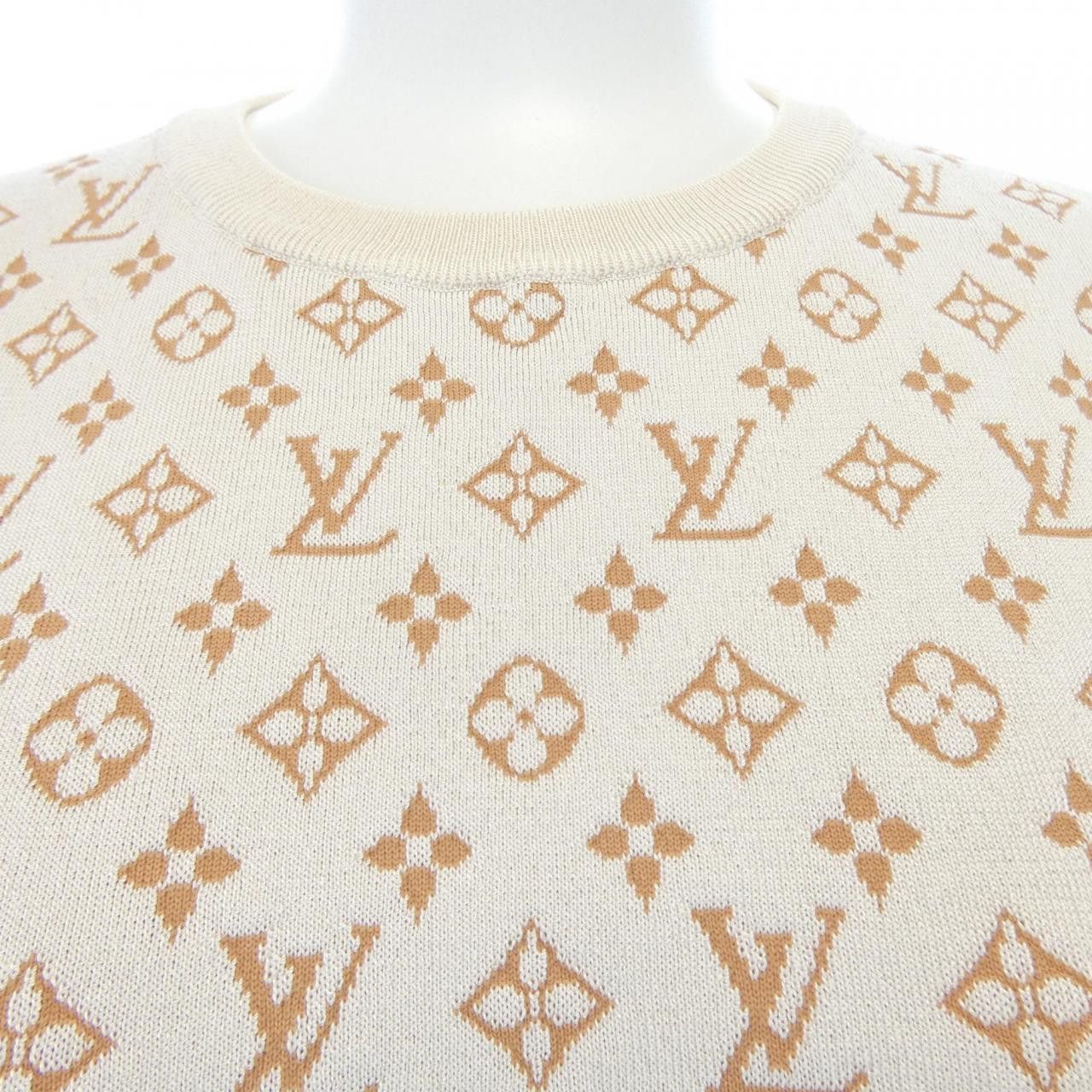 Louis Vuitton Louis Vuitton Louis Vuitton Monogram Knit Top Textile Tops FQKS19FN6 DUTY FREE for USA Size ONE SIZE - 5 Thumbnail