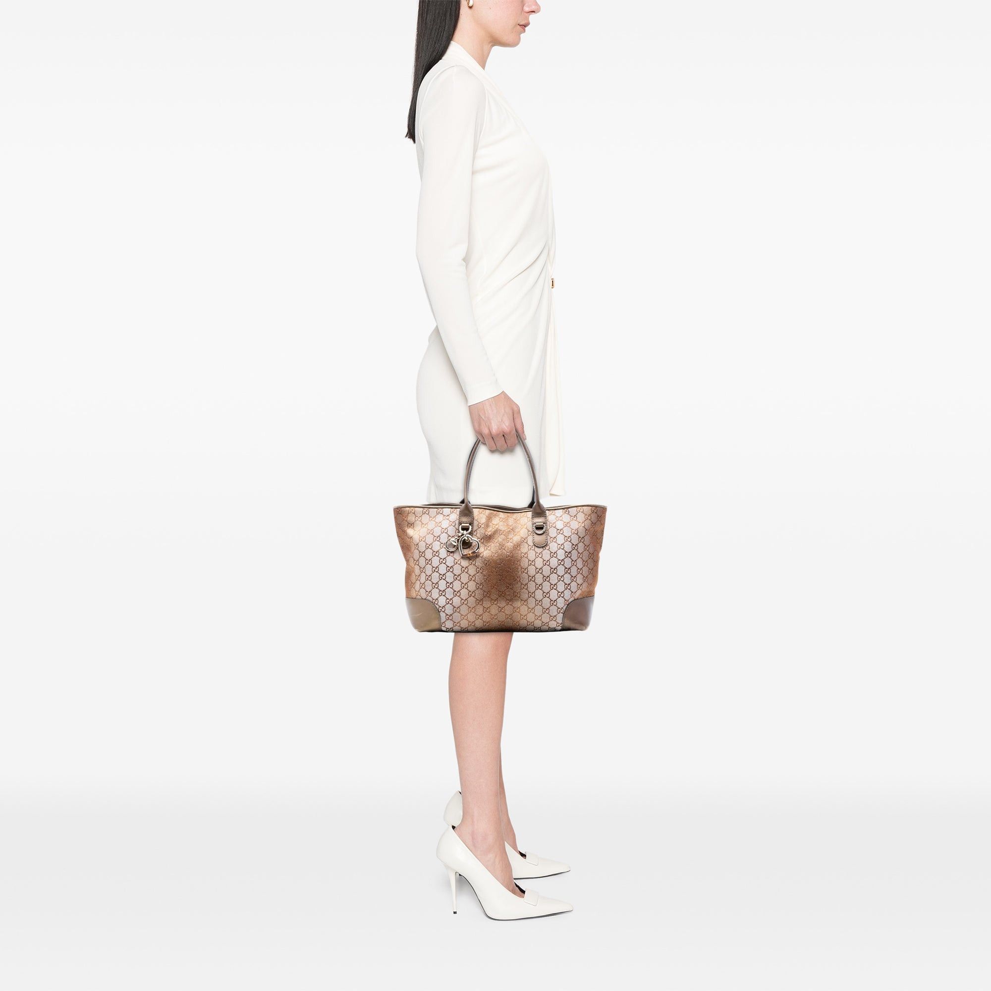 Gucci GG Lurex Heart Bit Tote Size ONE SIZE - 7 Thumbnail
