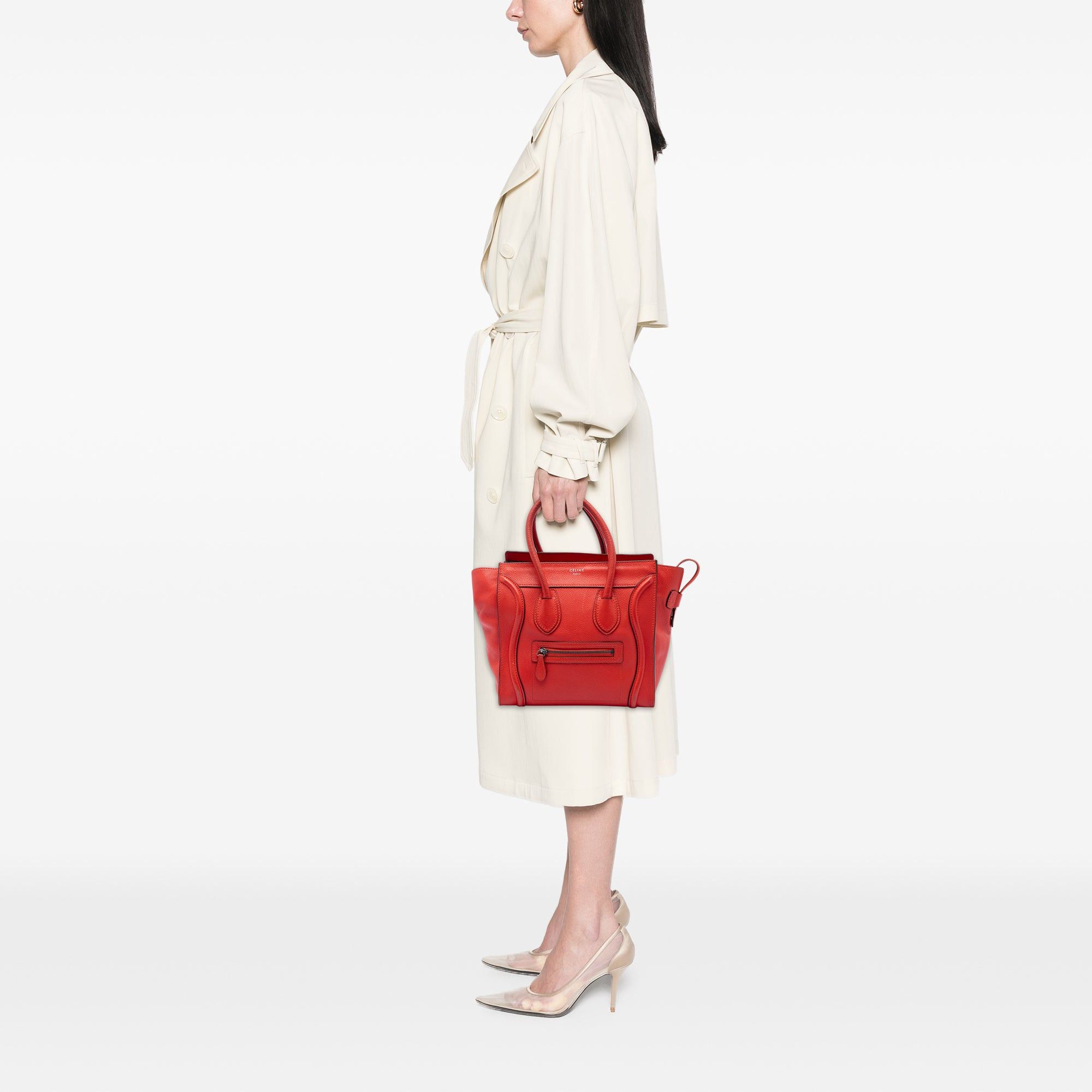 Celine Micro Leather Luggage Tote Size ONE SIZE - 7 Thumbnail