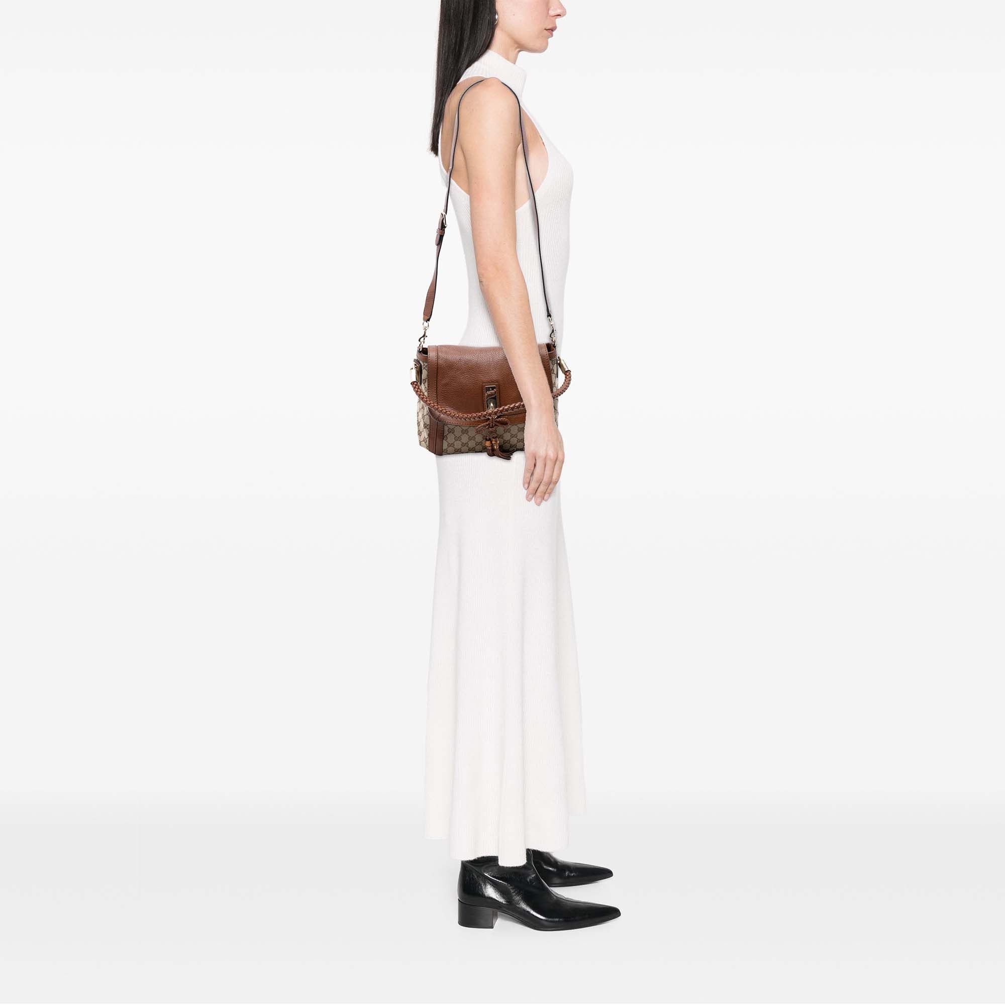 Gucci GG Canvas Bella Flap Satchel Size ONE SIZE - 7 Thumbnail