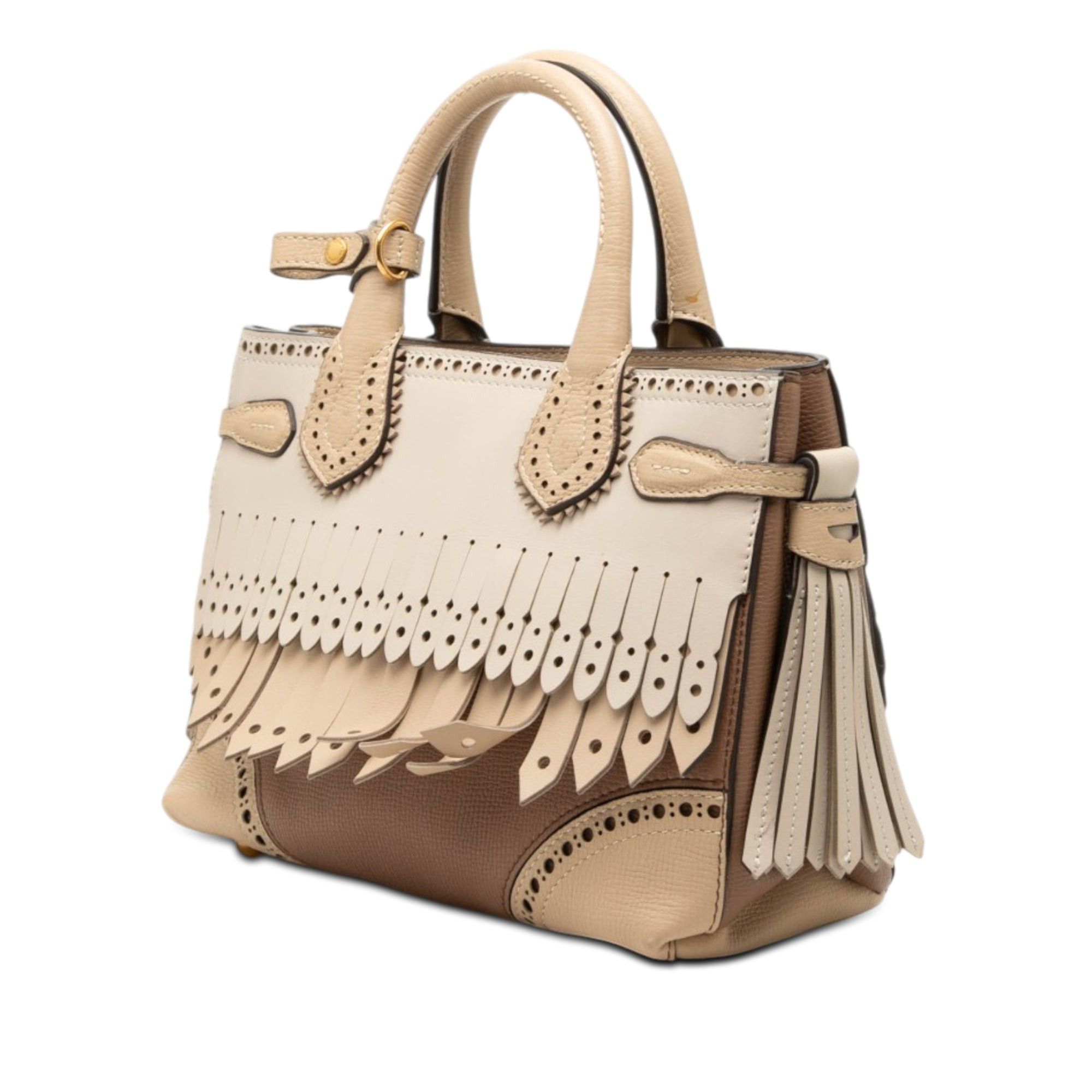 Burberry Small Leather Brogue Banner Satchel Size ONE SIZE - 2 Thumbnail