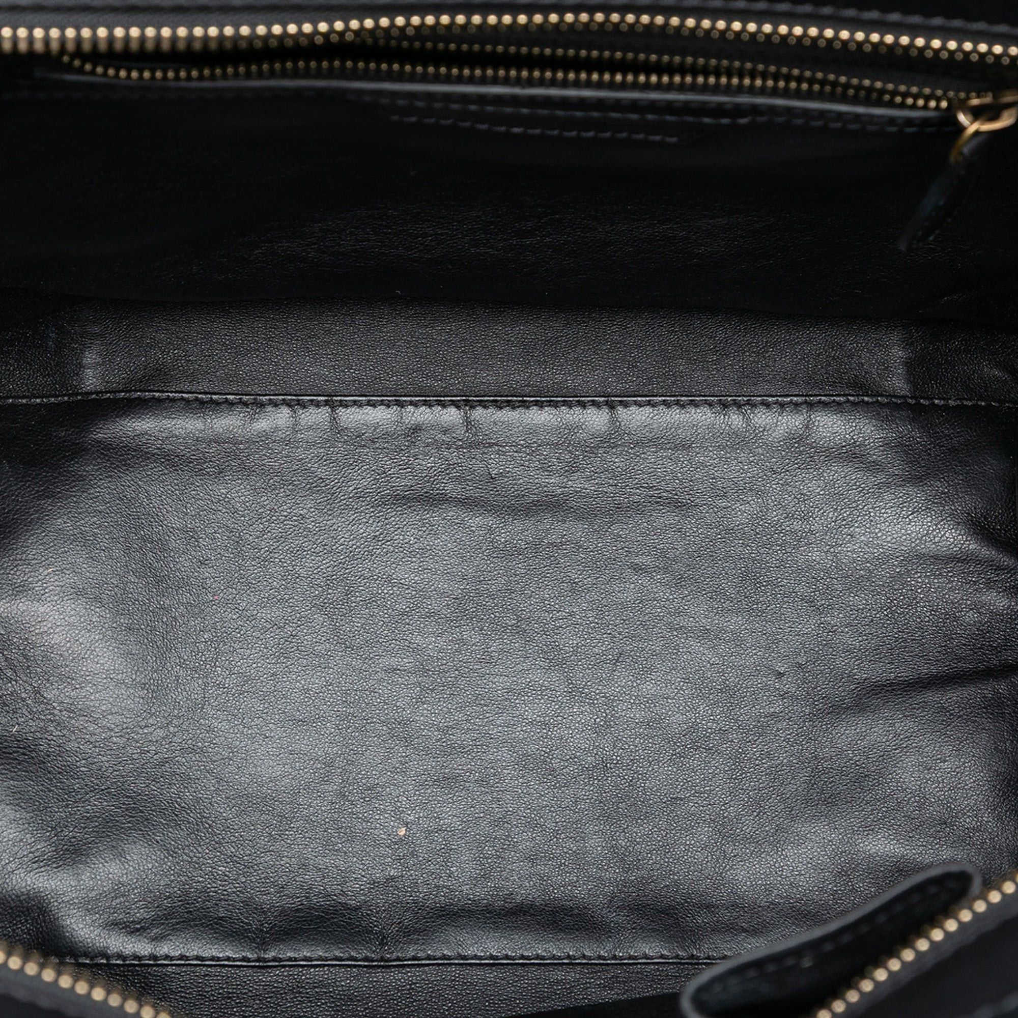 Celine Mini Bicolor Canvas and Leather Luggage Tote Size ONE SIZE - 4 Thumbnail