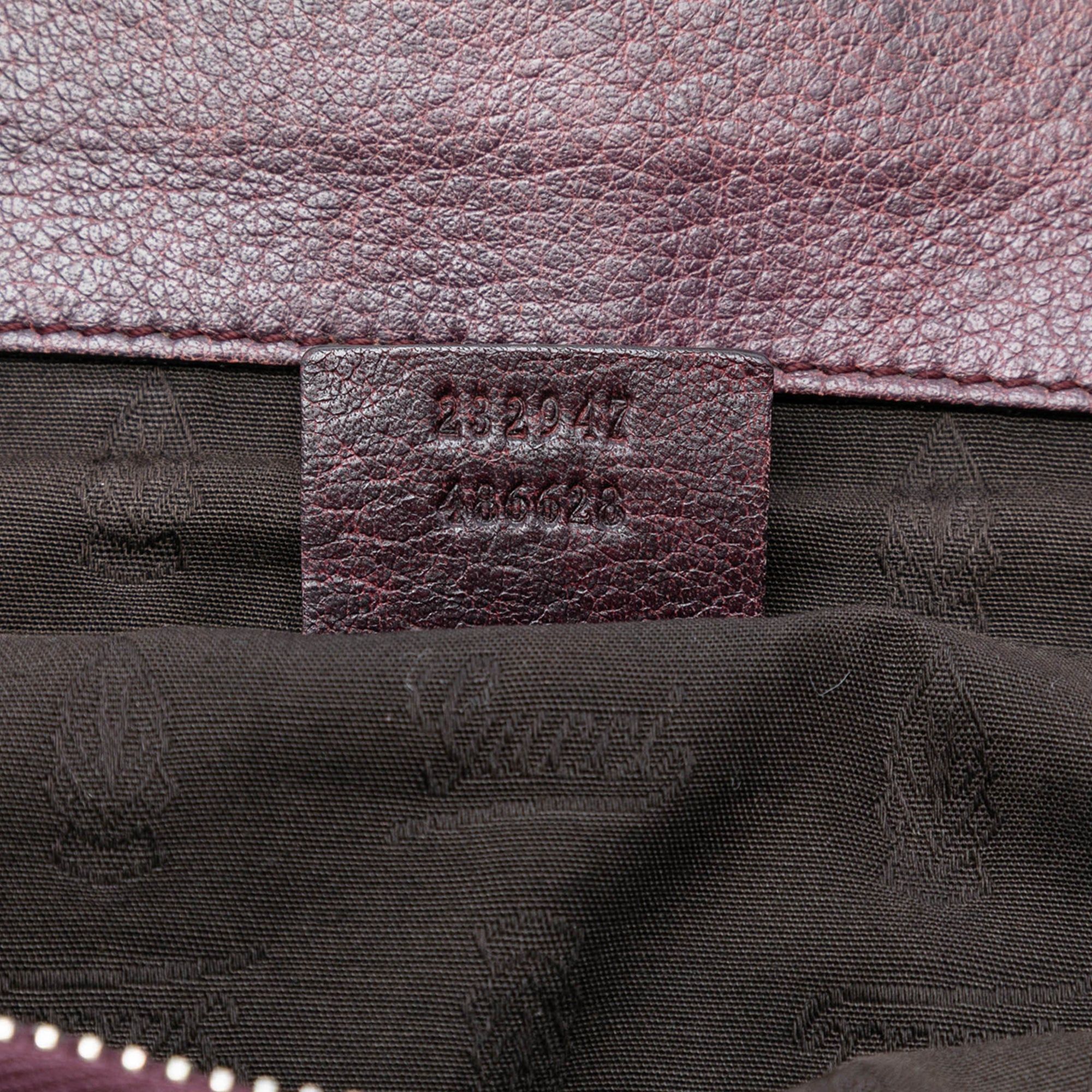 Gucci Guccissima Trimmed Leather Bamboo Libeccio Tote Size ONE SIZE - 5 Thumbnail