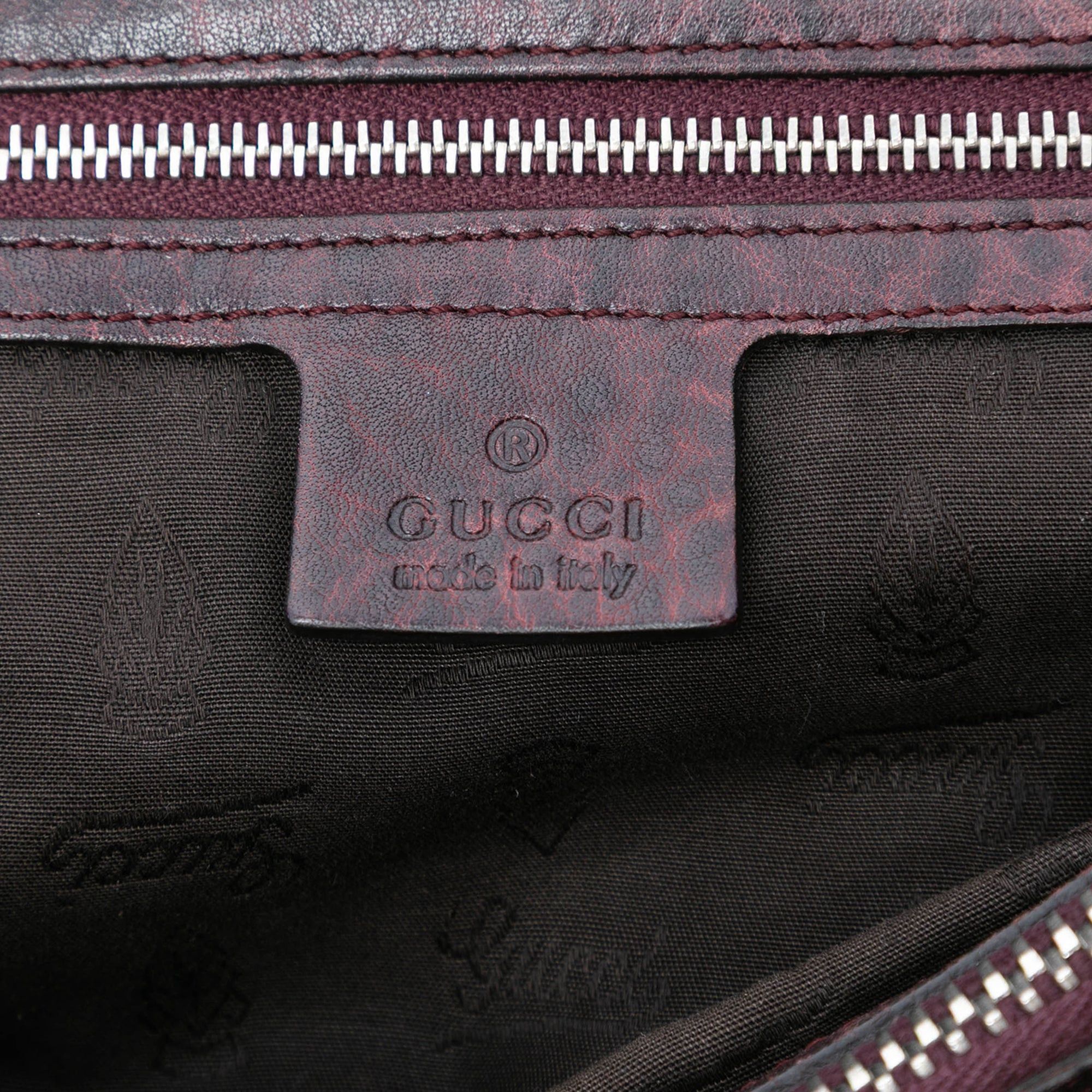 Gucci Guccissima Trimmed Leather Bamboo Libeccio Tote Size ONE SIZE - 6 Thumbnail