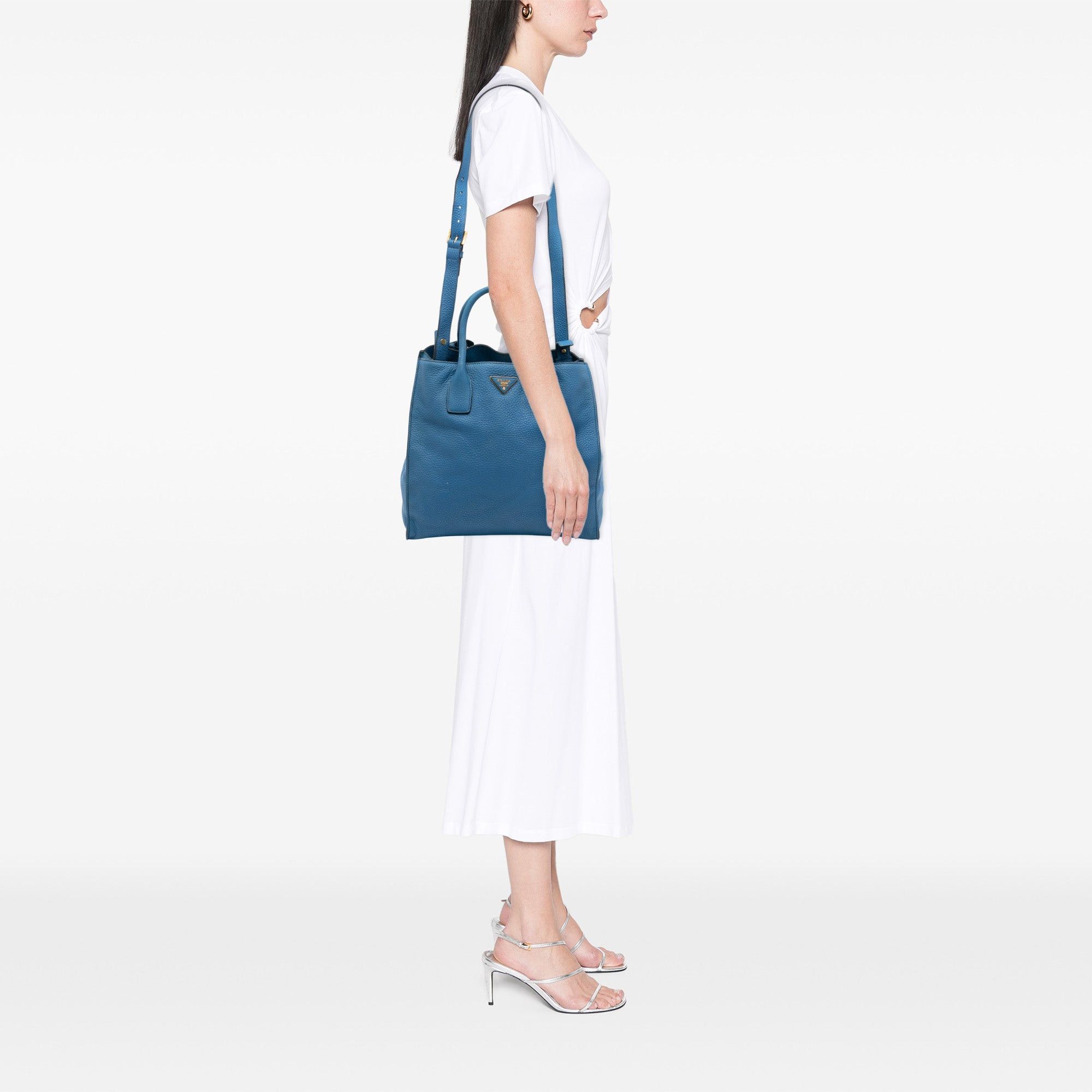 Prada Vitello Daino Open Convertible Tote Size ONE SIZE - 6 Thumbnail
