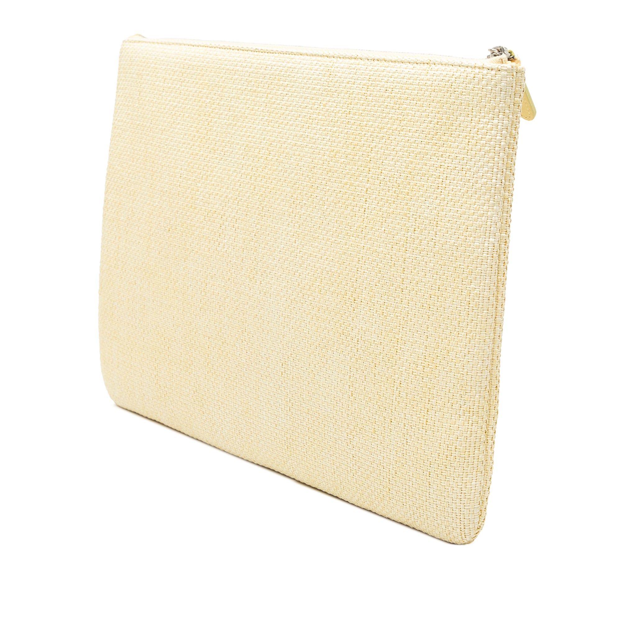 Chanel Large Raffia Deauville O Case Clutch Size ONE SIZE - 2 Thumbnail