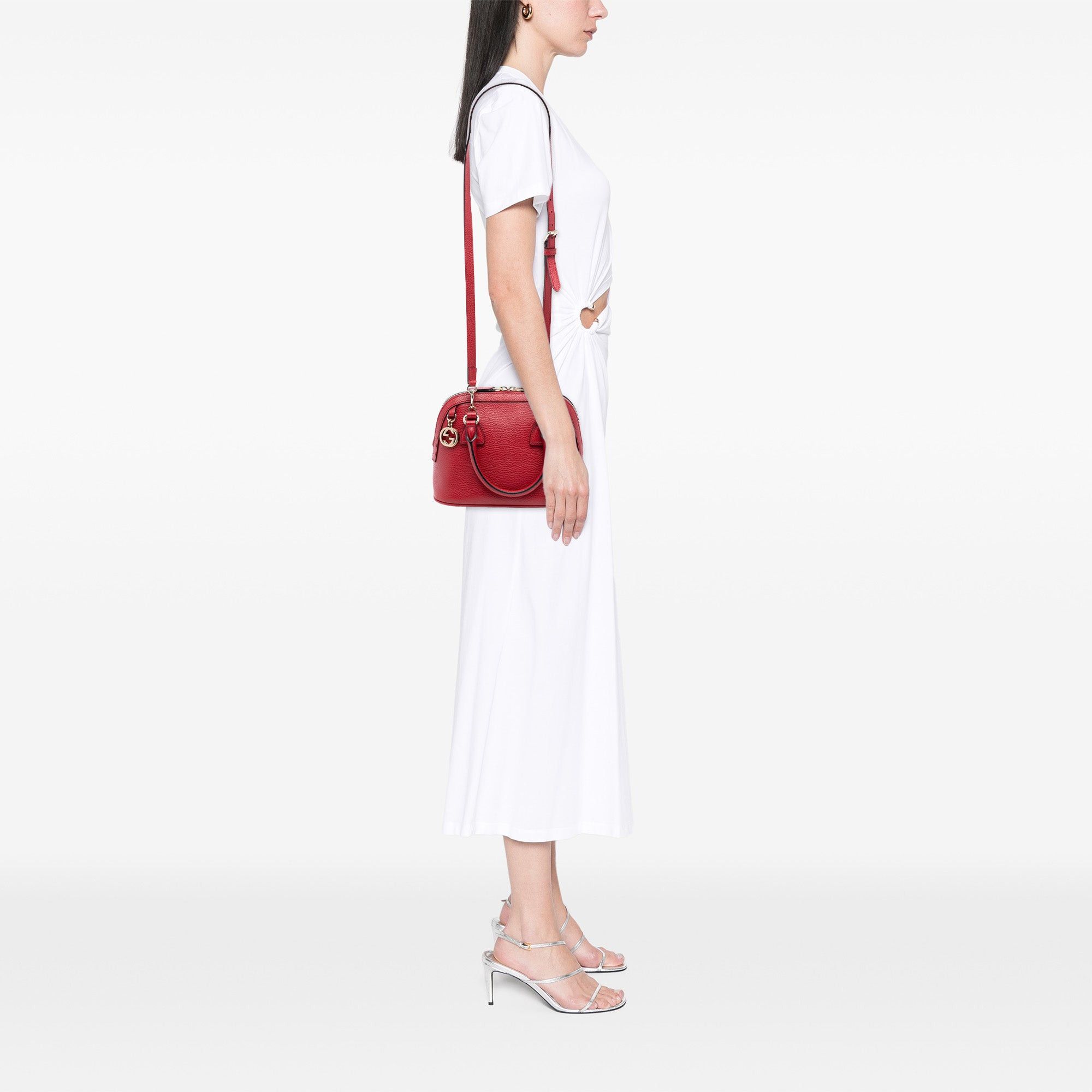 Gucci Mini Leather GG Charm Dome Satchel Size ONE SIZE - 7 Thumbnail
