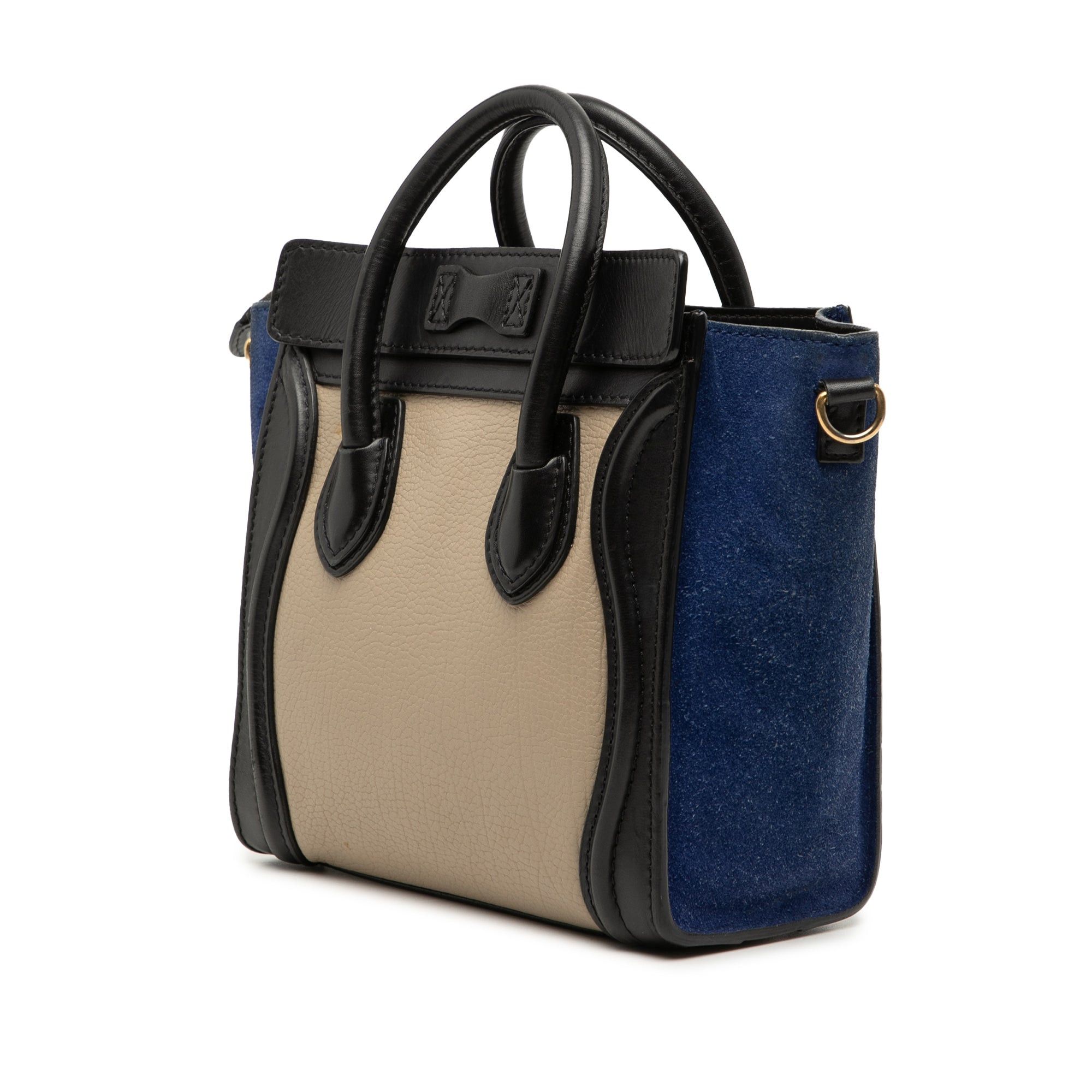 Celine Nano Tricolor Calfskin and Suede Luggage Tote Size ONE SIZE - 2 Thumbnail