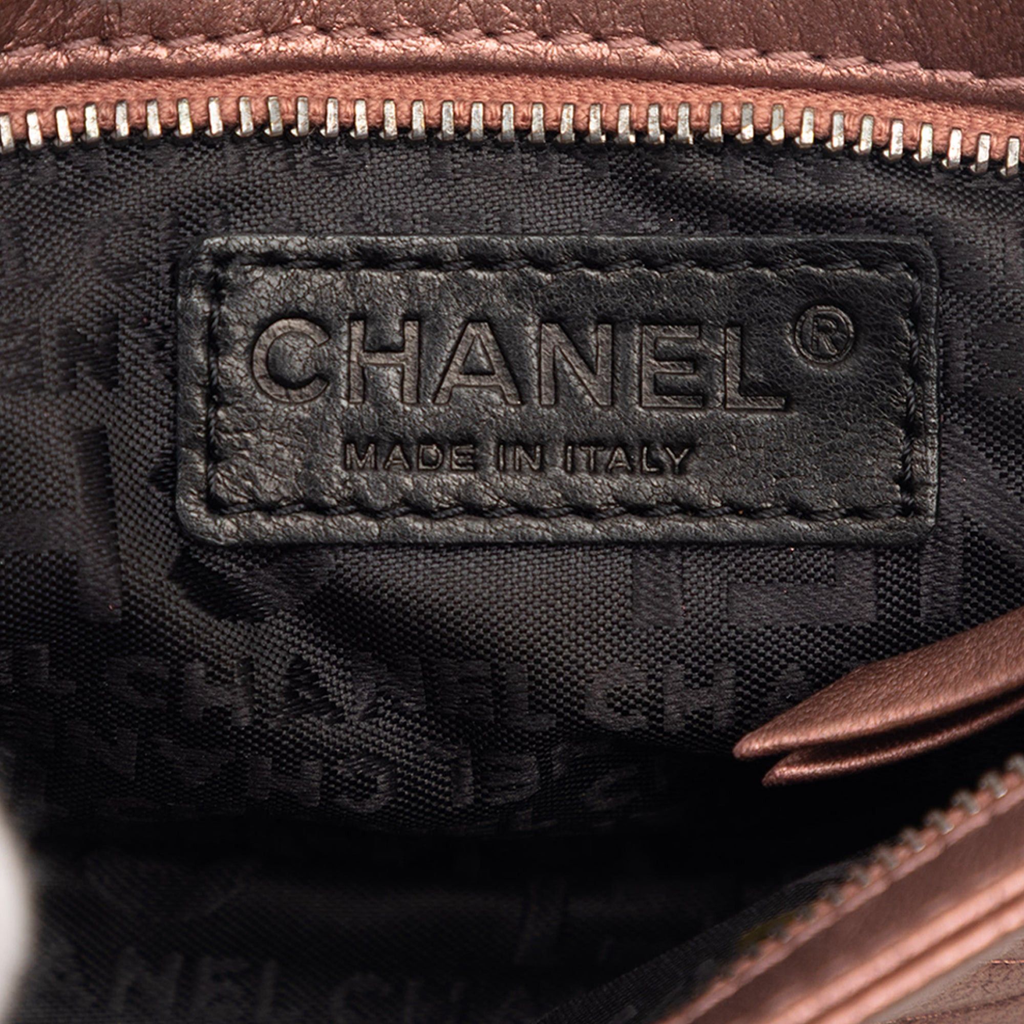 Chanel Embossed Metallic Lambskin Camellia Chain Pochette Size ONE SIZE - 5 Thumbnail