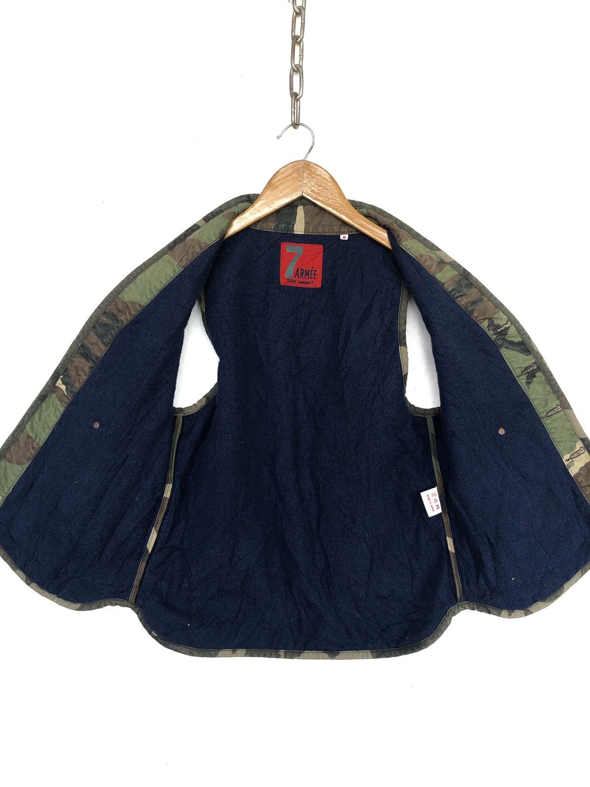 Maharishi Tigre Brocante Japan Woodland Camo Indigo Lining Tank Top Size US S / EU 44-46 / 1 - 1 Thumbnail