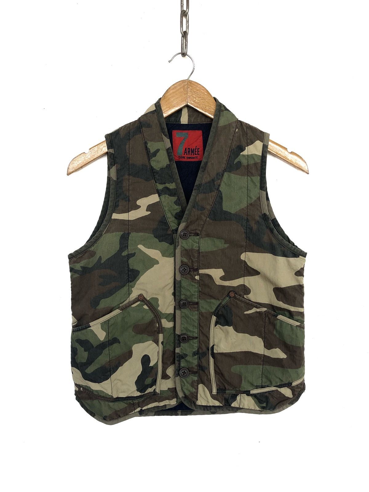 Maharishi Tigre Brocante Japan Woodland Camo Indigo Lining Tank Top Size US S / EU 44-46 / 1 - 2 Thumbnail