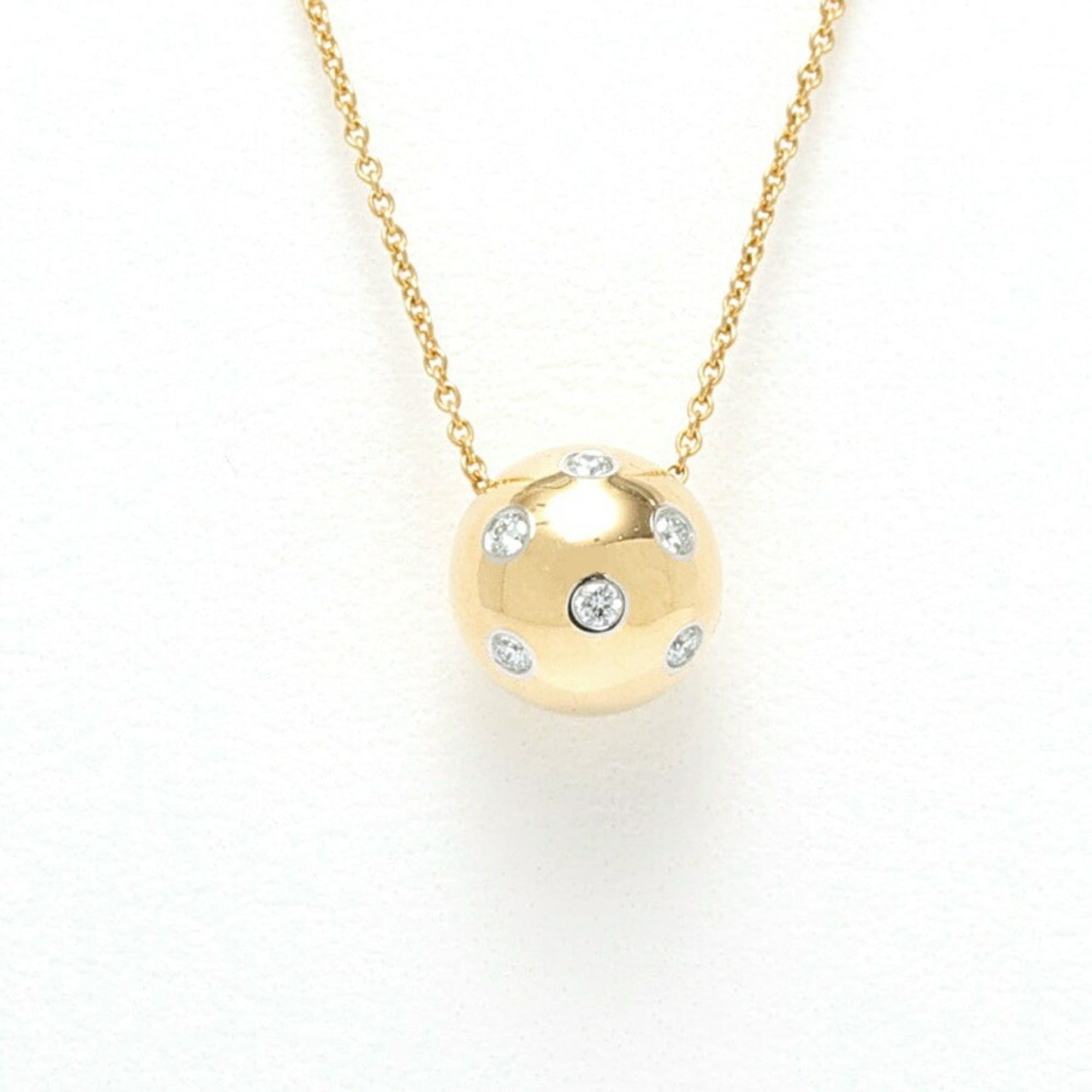 Tiffany & Co. Tiffany & Co. Dots Ball Necklace, 6 Diamonds, 18K Yellow Gold (Pt950), 40 cm, Item No. 20251018-2 Size ONE SIZE - 3 Thumbnail