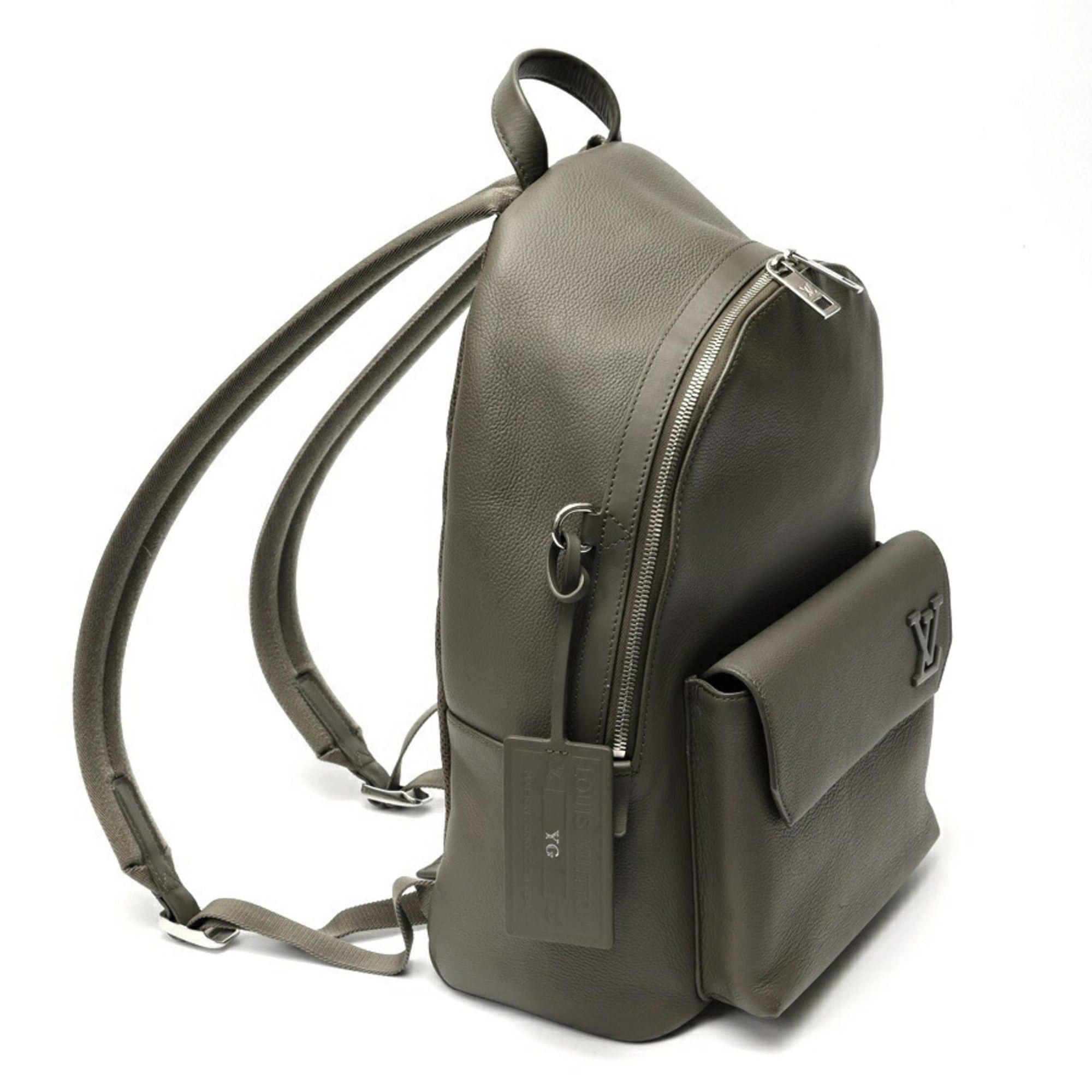 Louis Vuitton Louis Vuitton LV Aerogram Takeoff Backpack M21362 Leather Khaki Size ONE SIZE - 2 Thumbnail