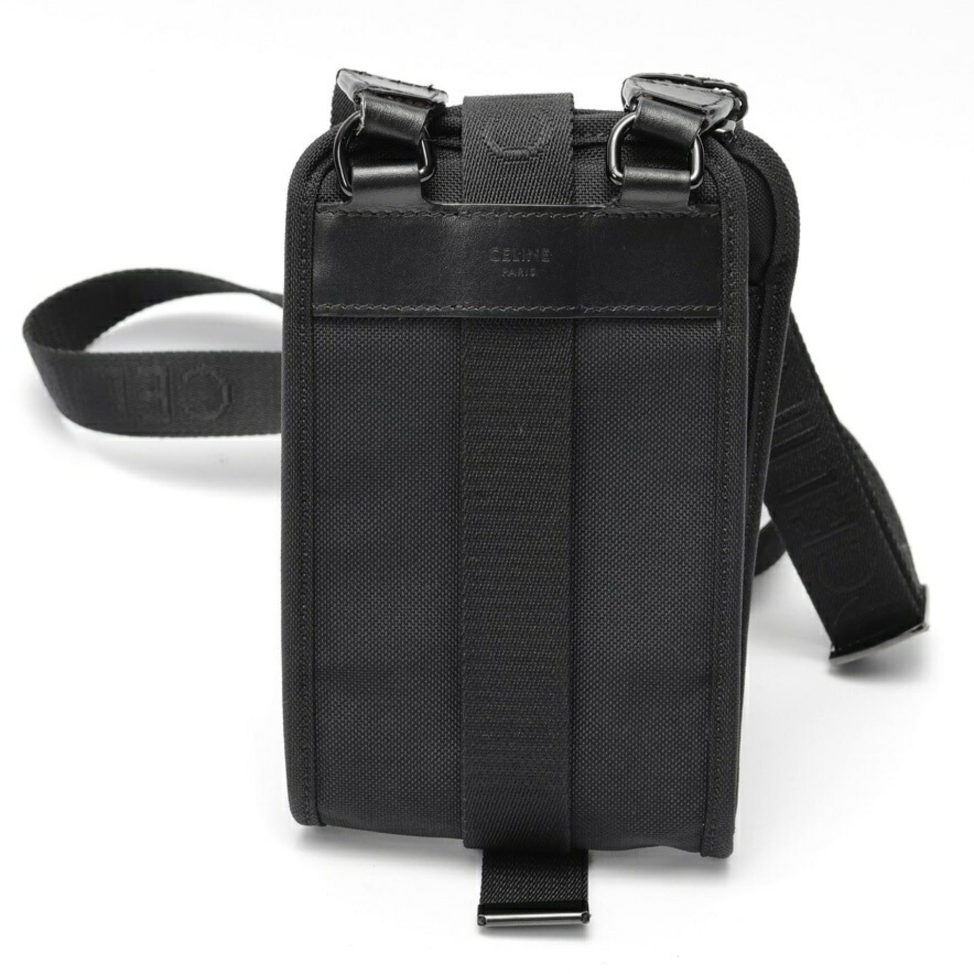 Celine Celine Trekking Mobile Pouch, Smartphone Phone Holder, 10J212DVN.38SI, Nylon, Black Size ONE SIZE - 3 Thumbnail