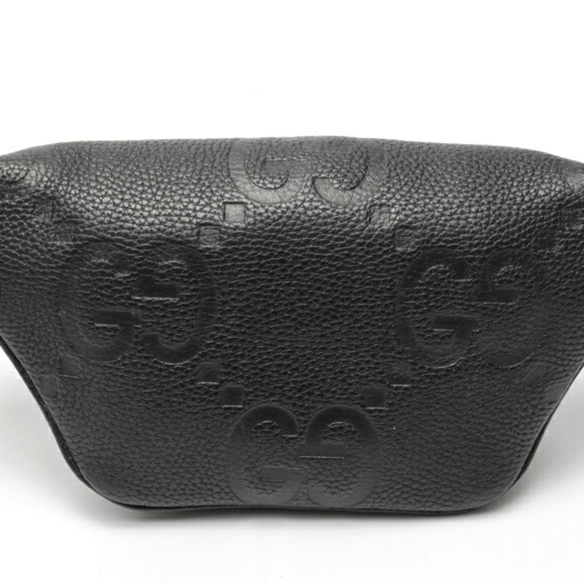 Gucci Gucci Jumbo GG Small Belt Bag/Body Bag, 658582, Leather, Black Size ONE SIZE - 3 Thumbnail