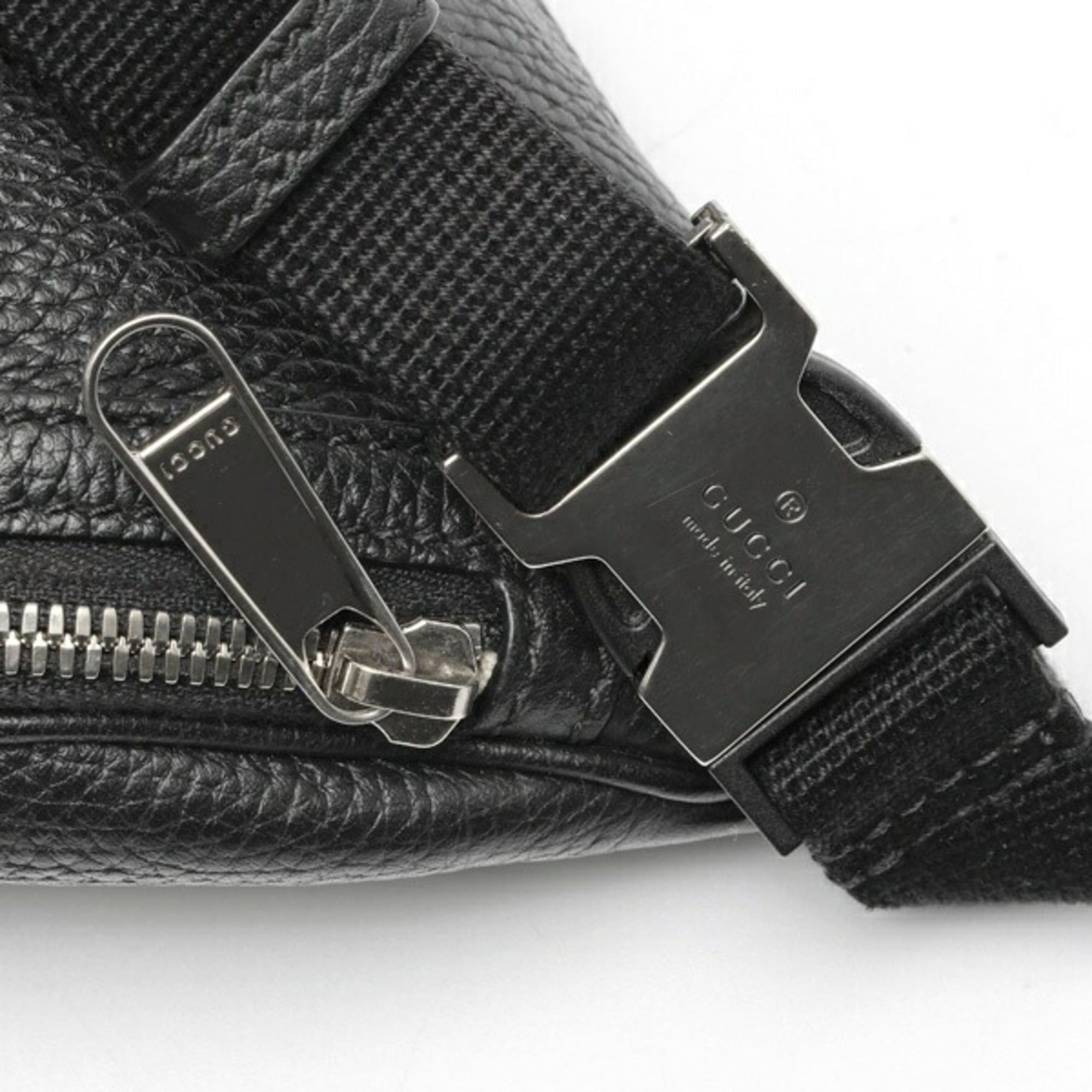 Gucci Gucci Jumbo GG Small Belt Bag/Body Bag, 658582, Leather, Black Size ONE SIZE - 5 Thumbnail