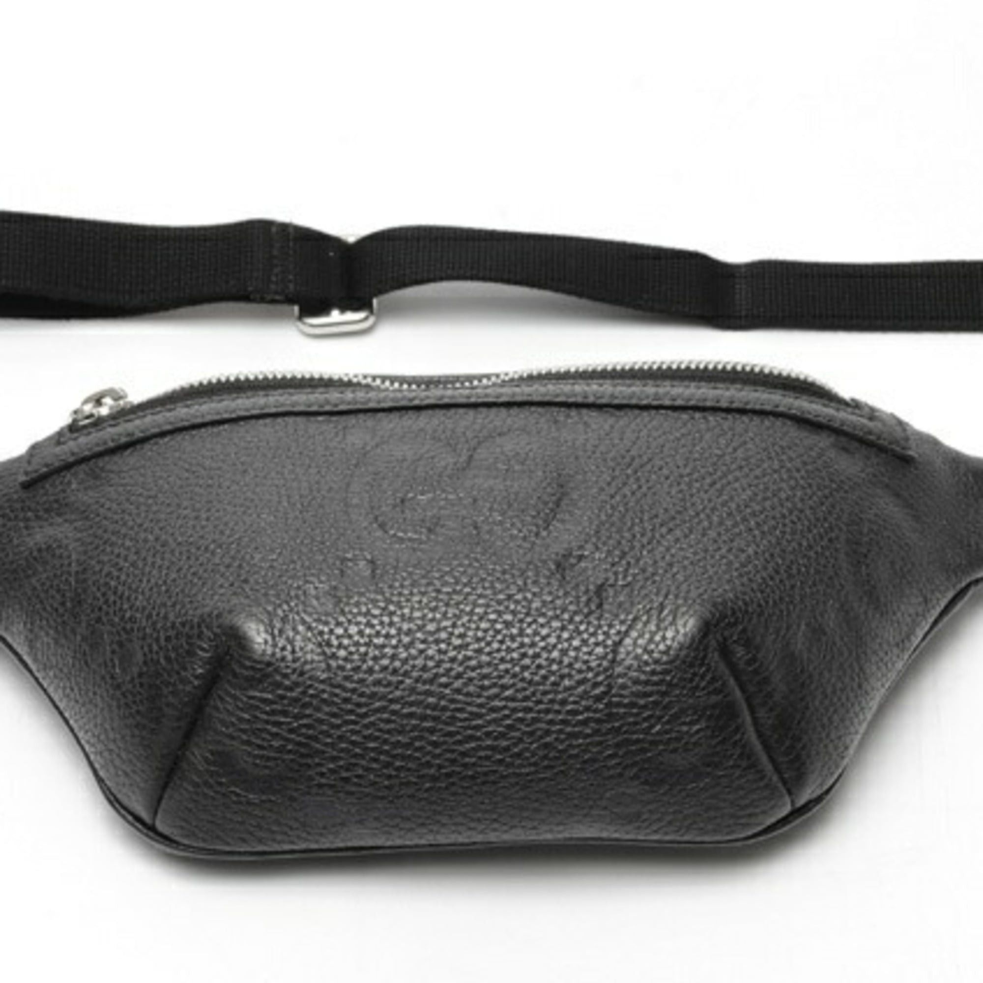 Gucci Gucci Jumbo GG Small Belt Bag/Body Bag, 658582, Leather, Black Size ONE SIZE - 4 Thumbnail