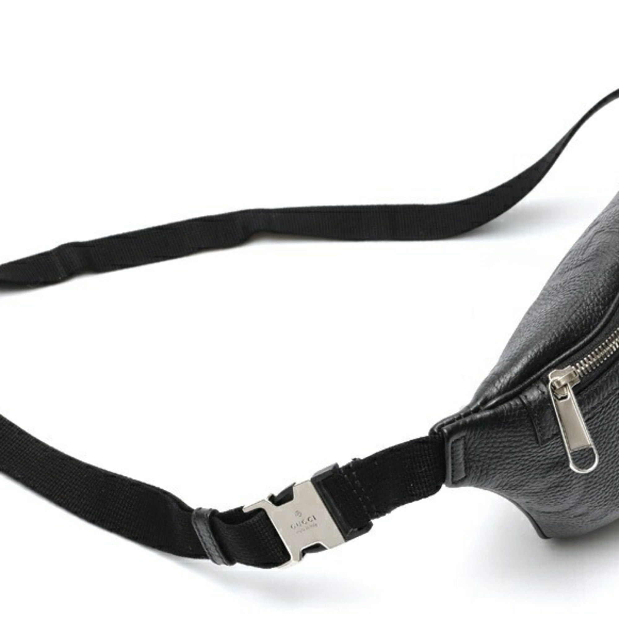 Gucci Gucci Jumbo GG Small Belt Bag/Body Bag, 658582, Leather, Black Size ONE SIZE - 2 Thumbnail