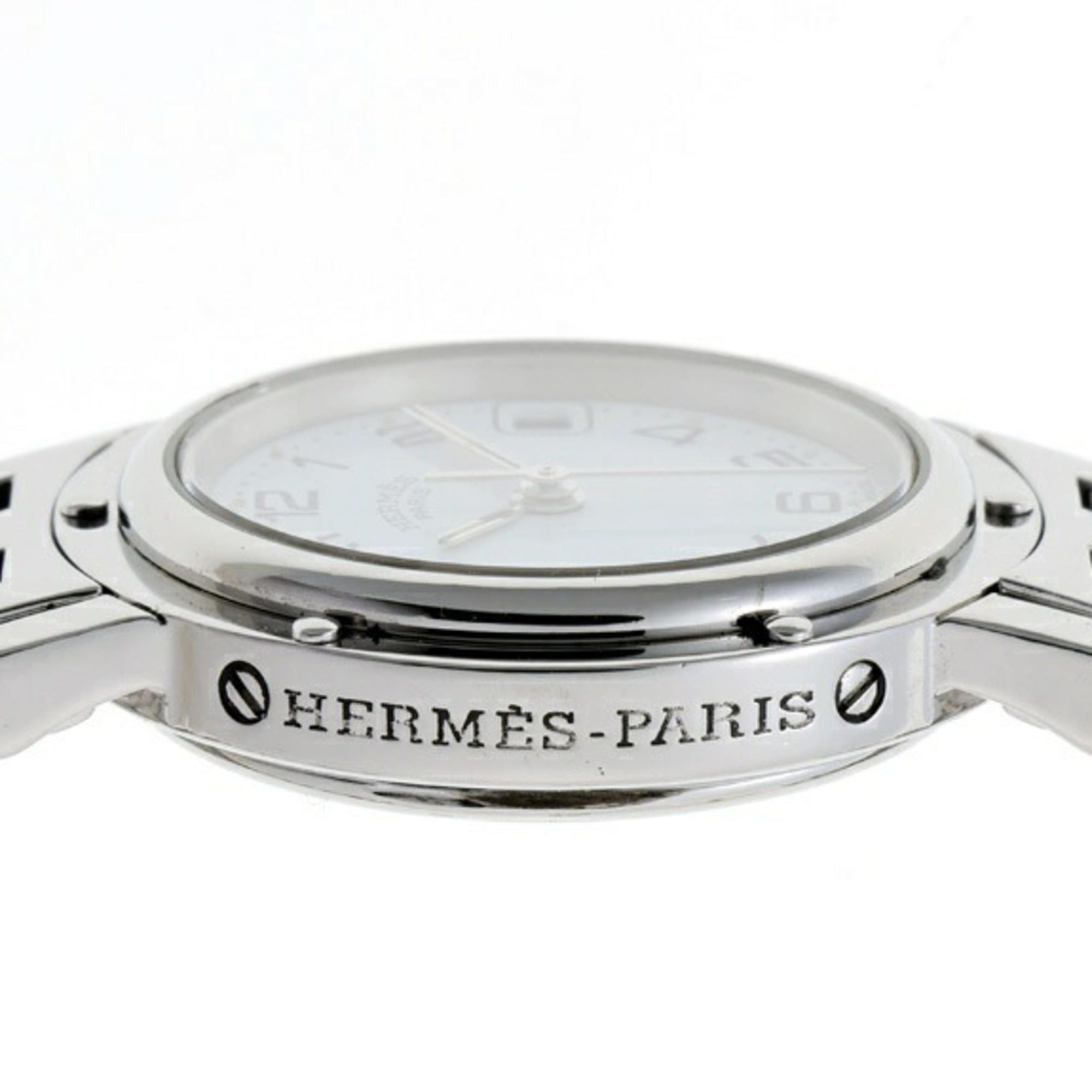 Hermes Hermes Clipper CL4.210 White Quartz Watch Size ONE SIZE - 5 Thumbnail