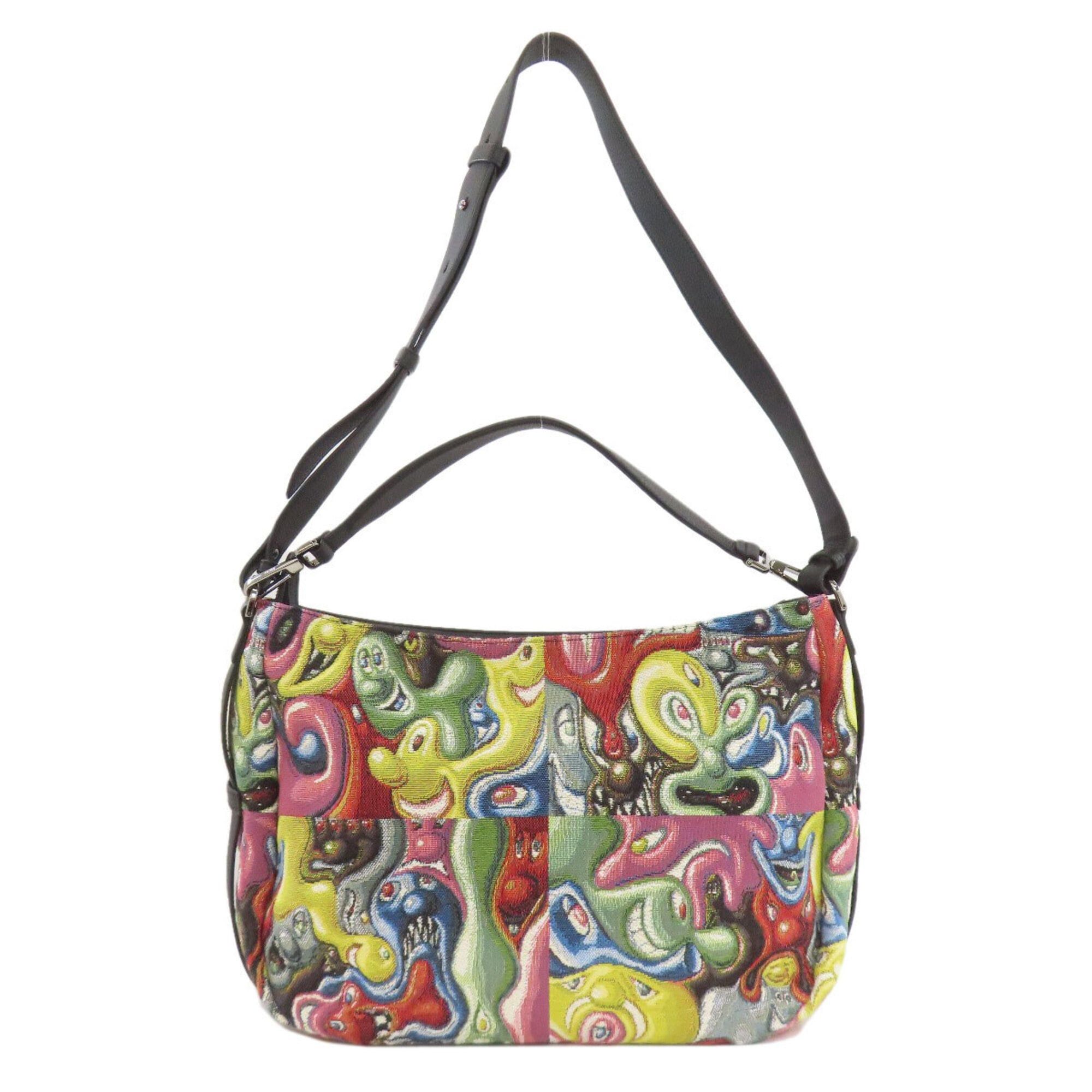 Dior Christian Dior Saddle Kenny Scharf Collaboration 2-Way Tote Bag Canvas Women's CHRISTIAN DIOR Size ONE SIZE - 2 Thumbnail