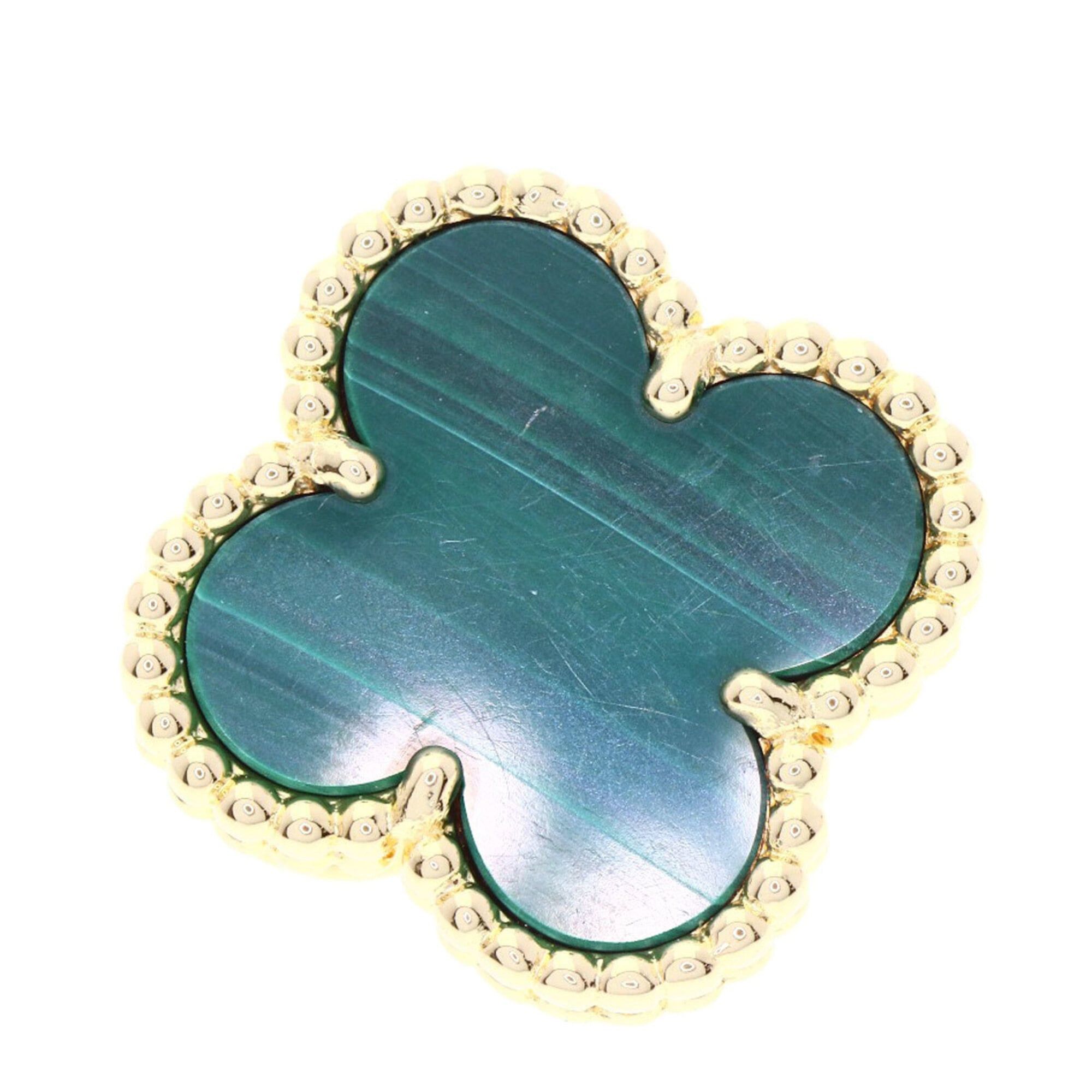 Van Cleef & Arpels Van Cleef & Arpels Vintage Alhambra Malachite Earrings, 18K Yellow Gold, Women's. Size ONE SIZE - 5 Thumbnail