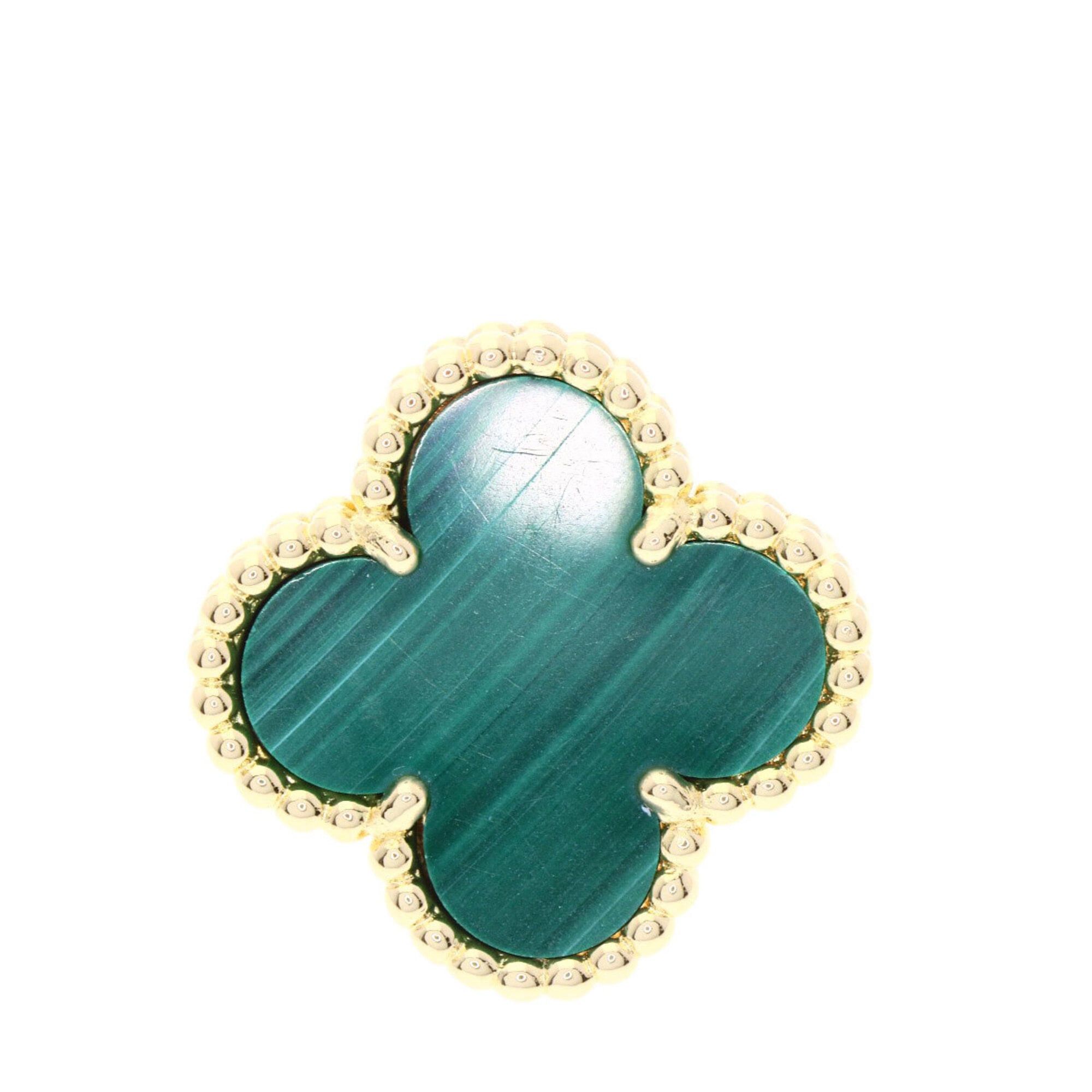 Van Cleef & Arpels Van Cleef & Arpels Vintage Alhambra Malachite Earrings, 18K Yellow Gold, Women's. Size ONE SIZE - 6 Thumbnail
