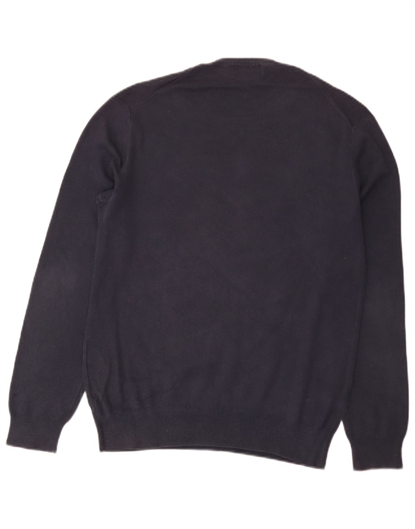 Polo Ralph Lauren Mens Crew Neck Jumper Sweater Small Navy Blue Cotton Size US S / EU 44-46 / 1 - 2 Thumbnail