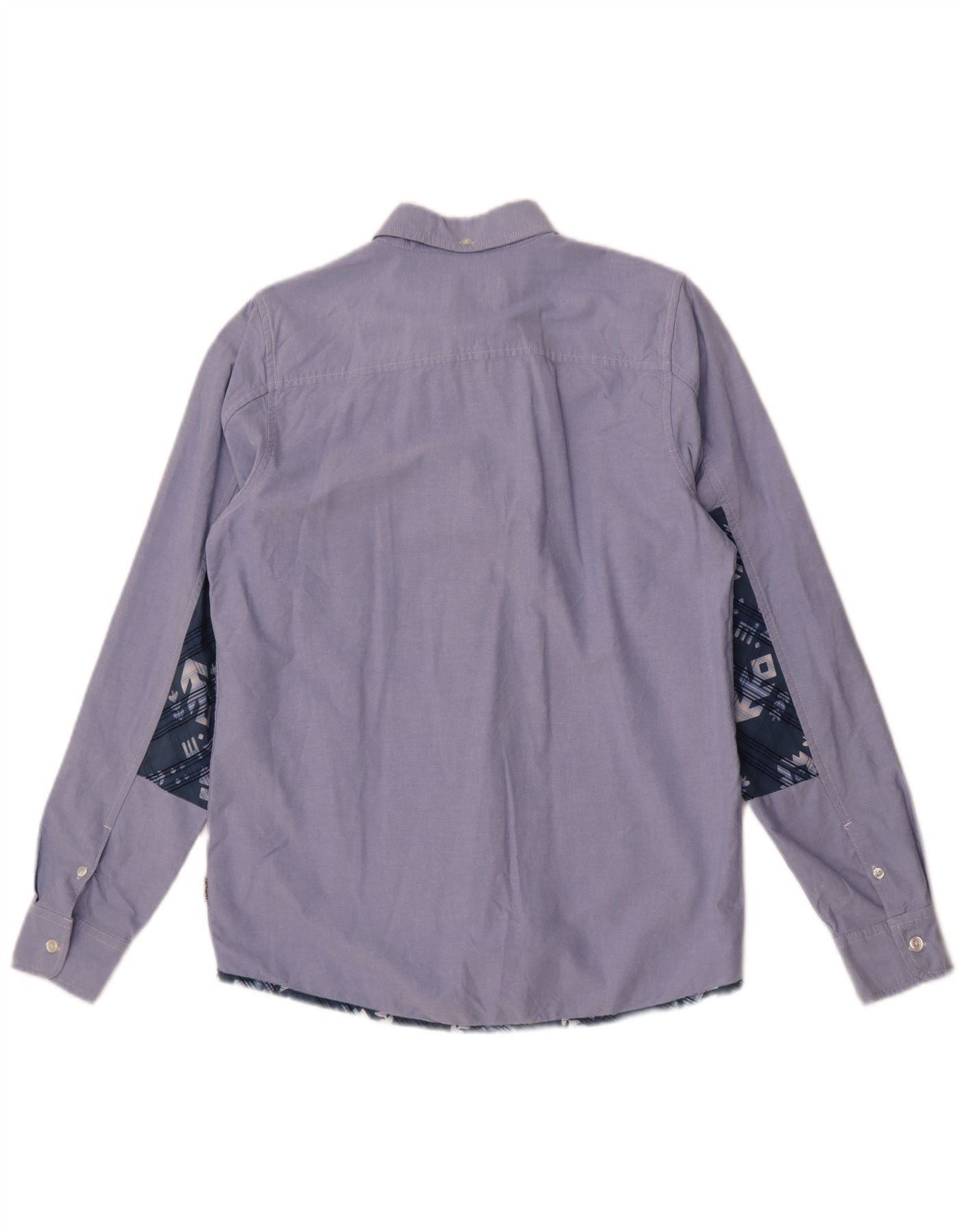 Carhartt Mens Slim Shirt Small Blue Colourblock Cotton Size US S / EU 44-46 / 1 - 2 Thumbnail