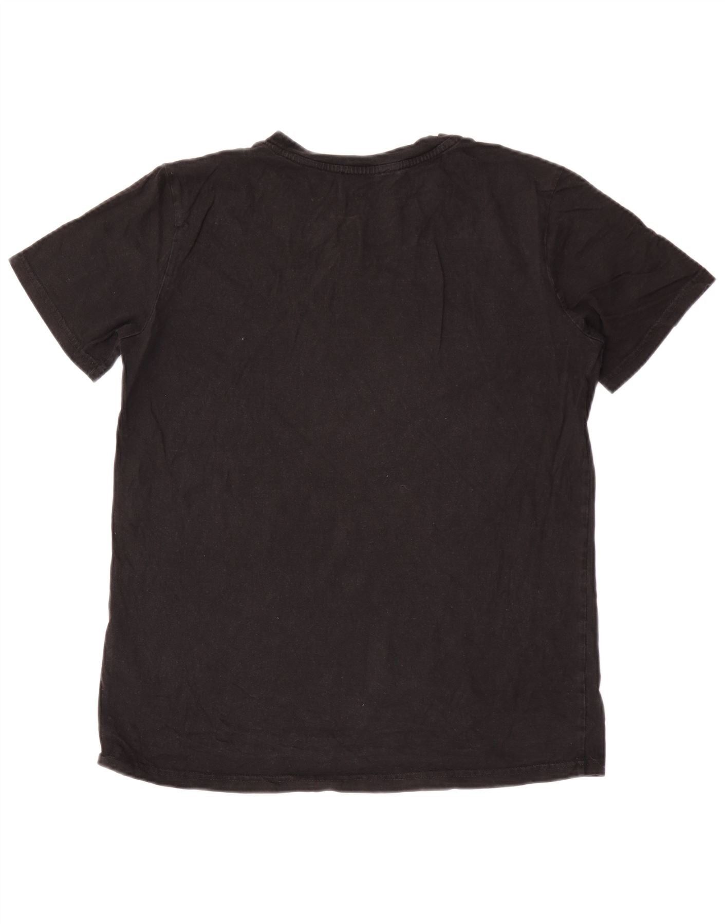 Diesel Mens Graphic T-Shirt Top Large Black Cotton Size US L / EU 52-54 / 3 - 2 Thumbnail