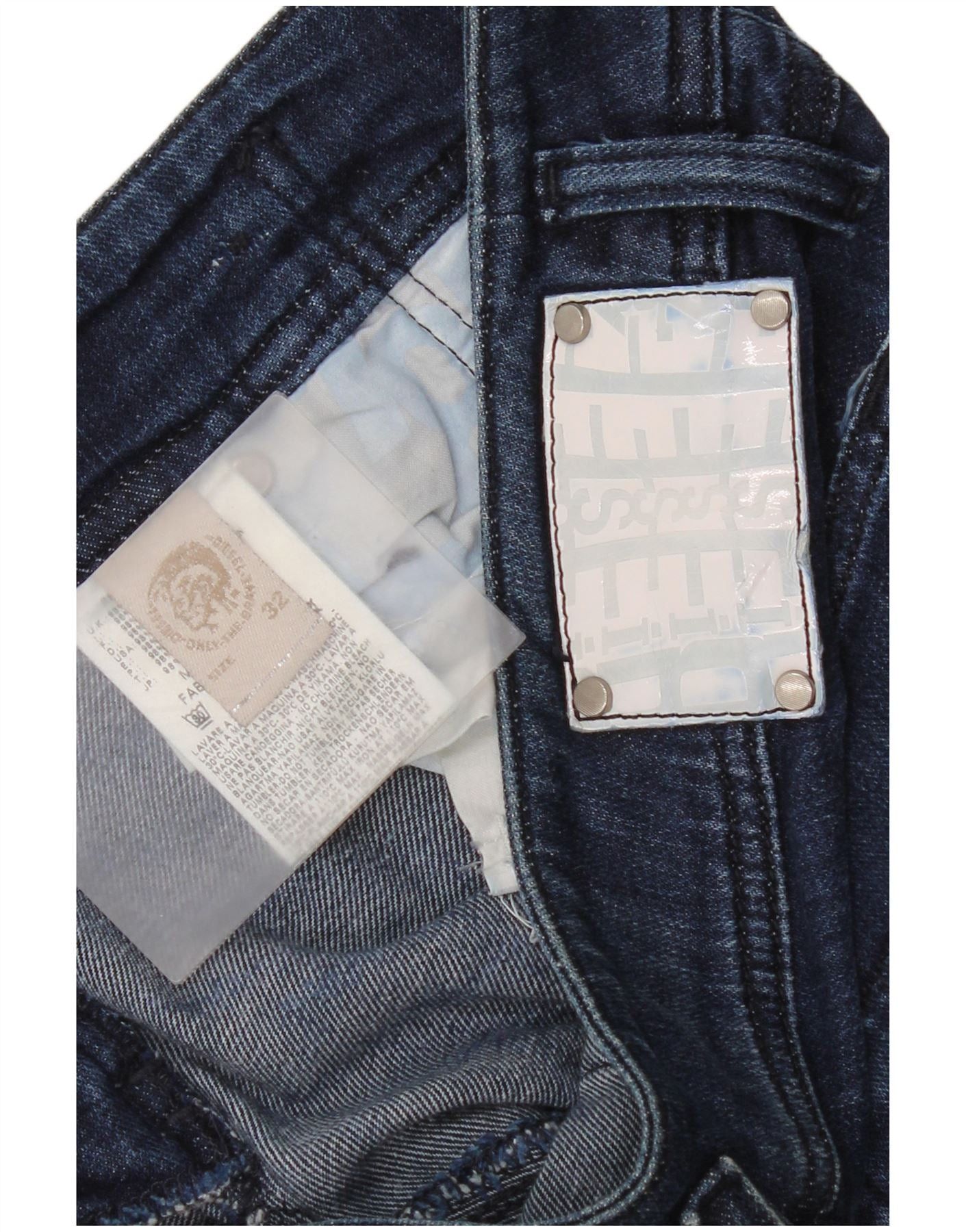 Diesel Womens Slim Jeans W32 L34 Blue Cotton Size 24" / US 00 / IT 34 - 5 Thumbnail