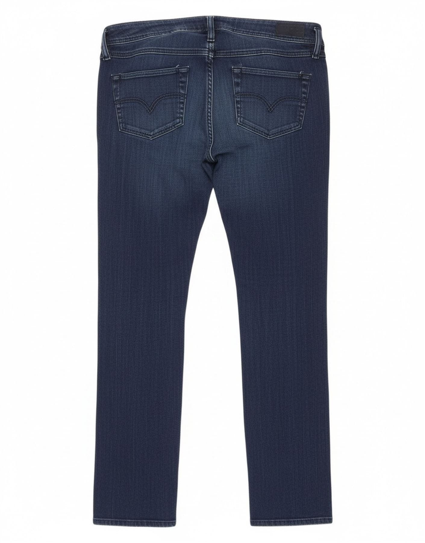 Diesel Womens Slim Jeans W32 L34 Blue Cotton Size 24" / US 00 / IT 34 - 2 Thumbnail