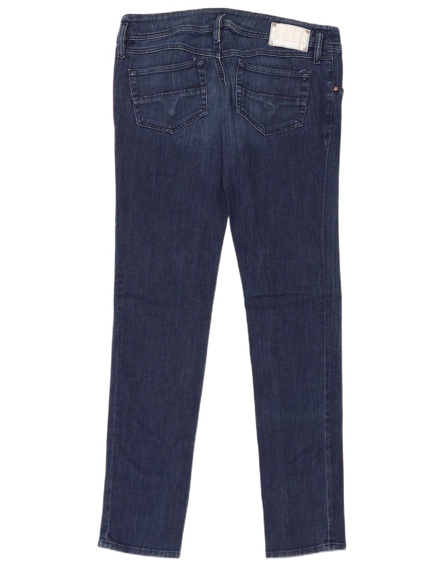 Diesel Womens Slim Jeans W32 L34 Blue Cotton Size 24" / US 00 / IT 34 - 4 Thumbnail