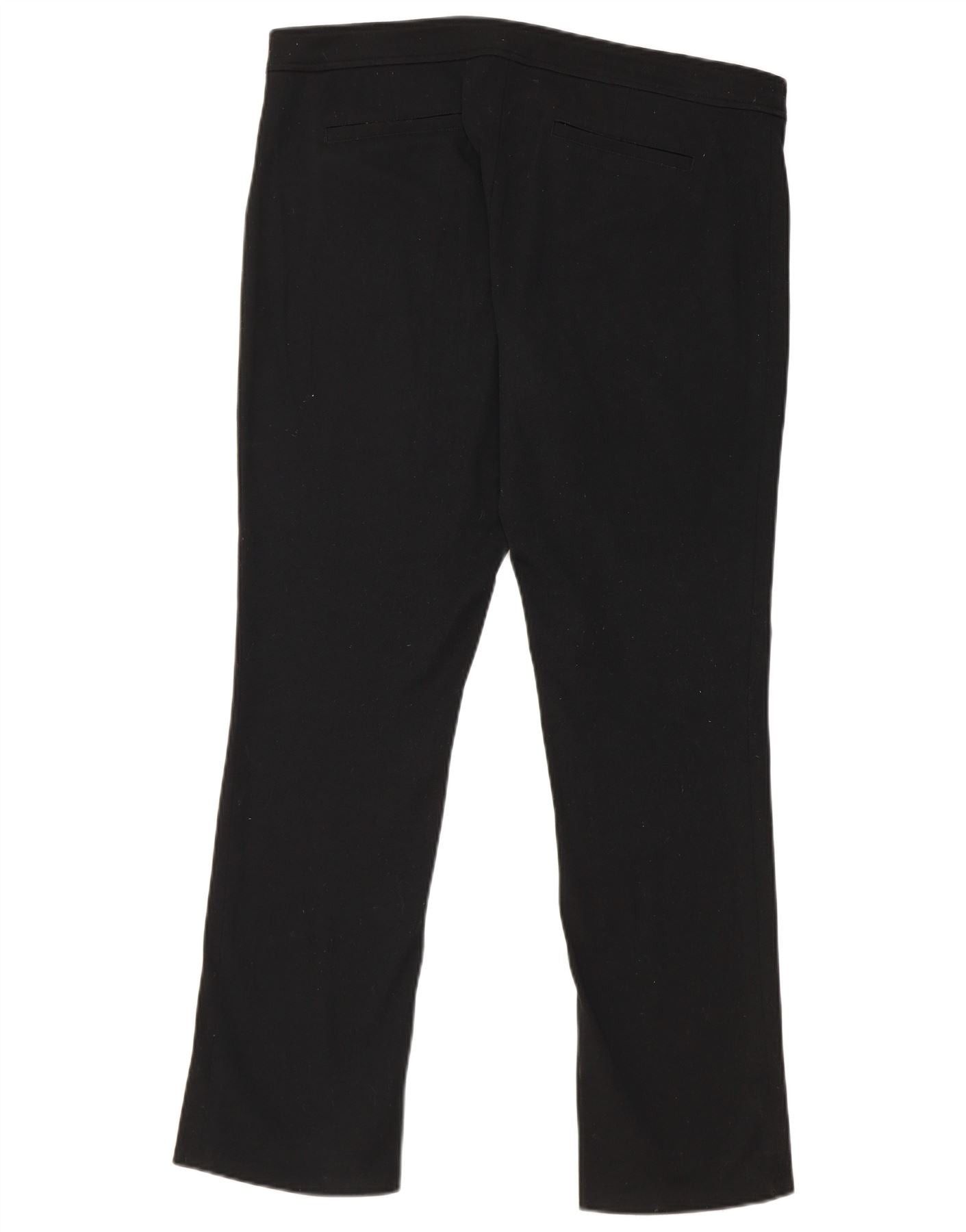 Ralph Lauren Womens Straight Casual Trousers US 12 Large W36 L29 Black Size 30" / US 8 / IT 44 - 2 Thumbnail