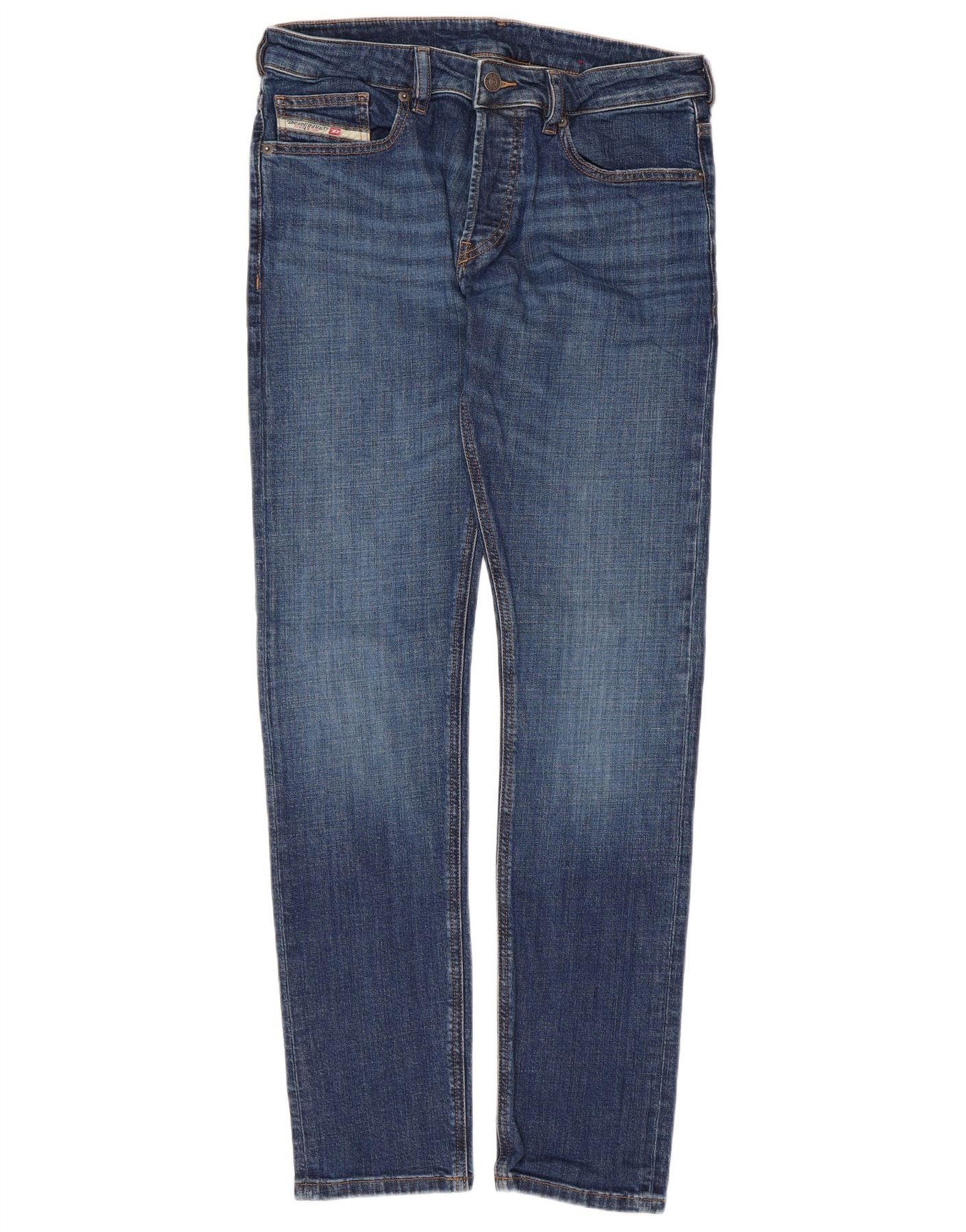 Diesel Womens Slim Jeans W30 L31 Blue Cotton Size 42" / US 20 - 3 Thumbnail